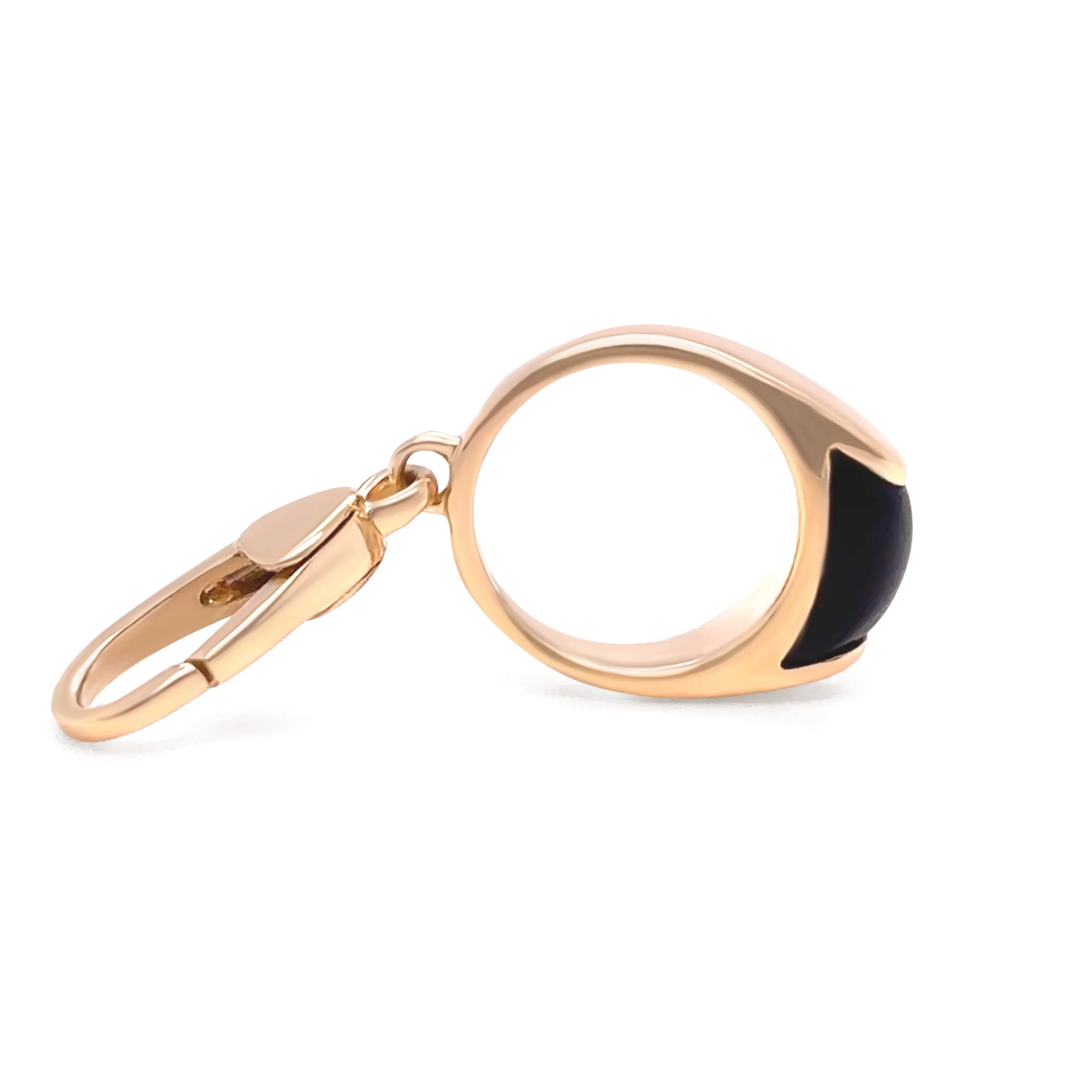 Bvlgari Rare 18ct Yellow Gold Tronchetto Onyx Charm Pendant 2.74g - Image 3