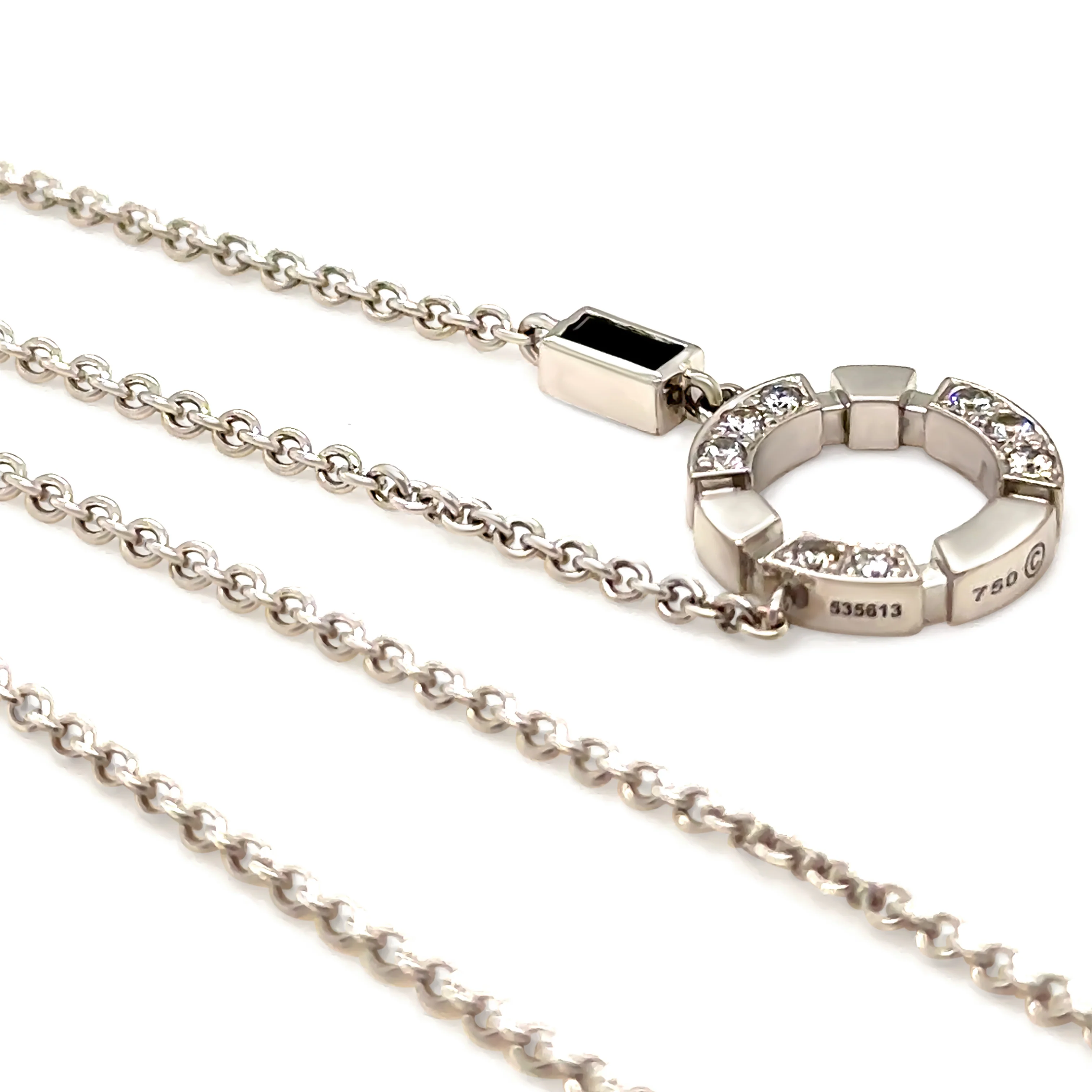 Canturi 18ct White Gold Regina Necklace 0.25ct 6.2g - Image 3