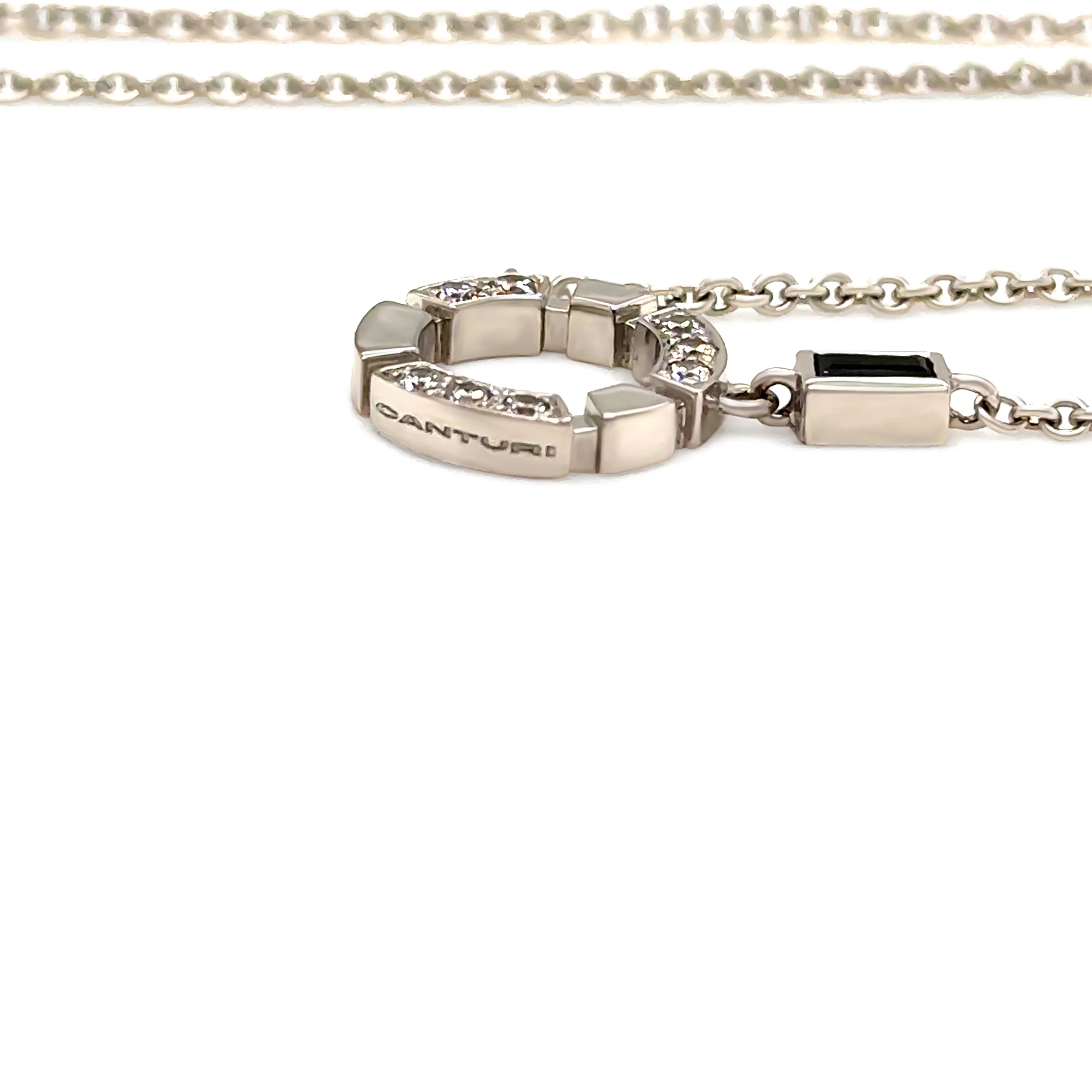 Canturi 18ct White Gold Regina Necklace 0.25ct 6.2g - Image 4