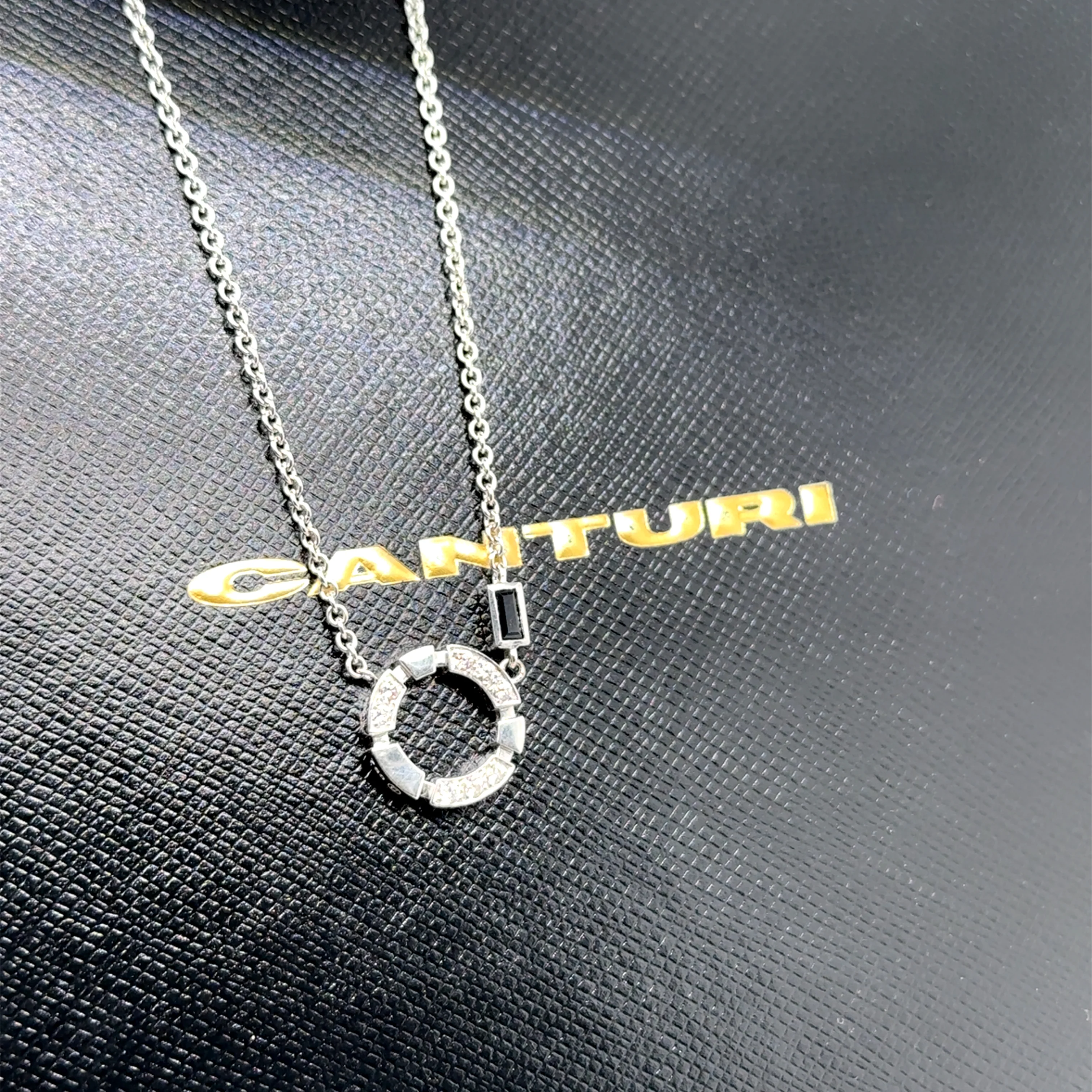 Canturi 18ct White Gold Regina Necklace 0.25ct 6.2g - Image 5