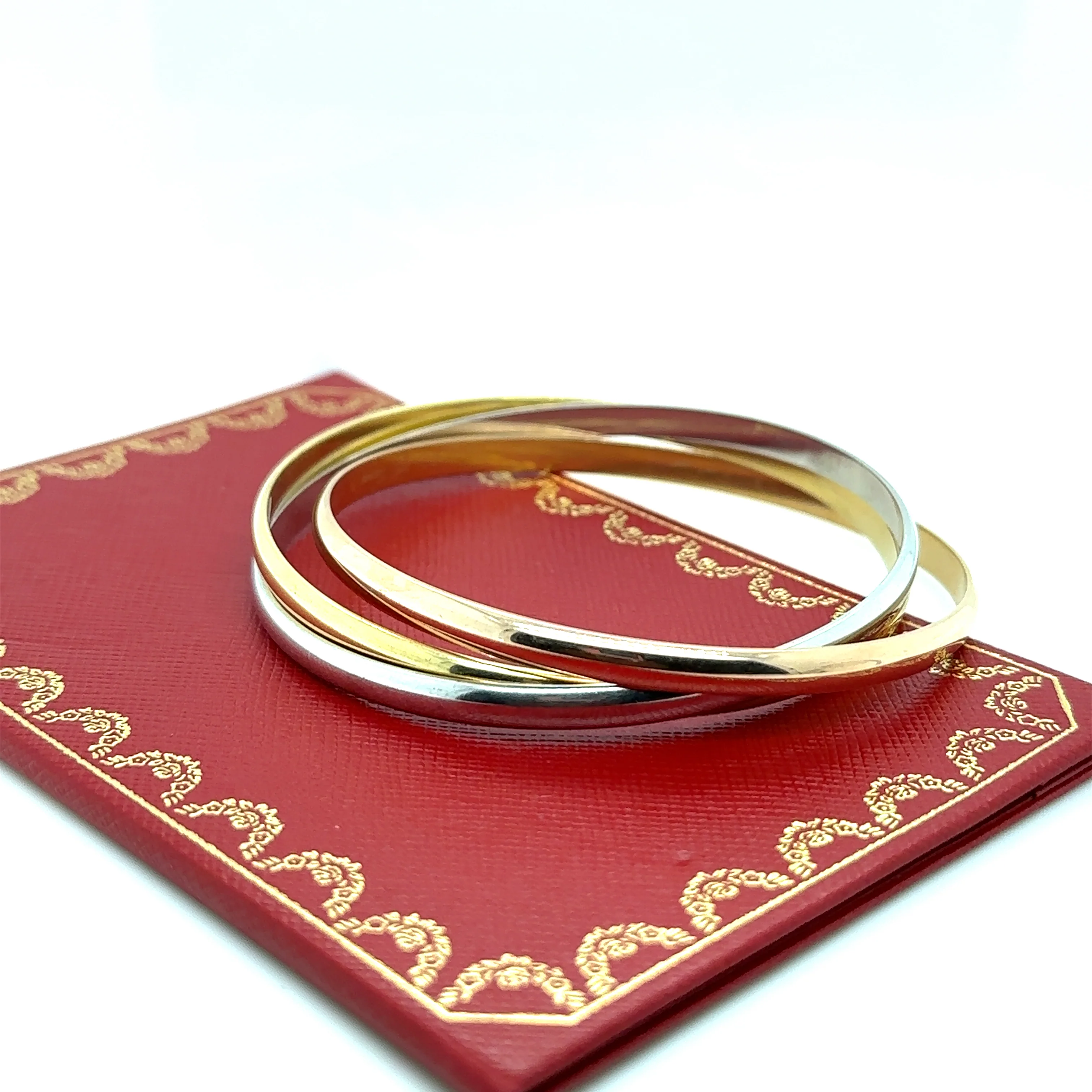 Cartier 18ct 3 Tone Gold Trinity Bracelet 61.75g - Image 4