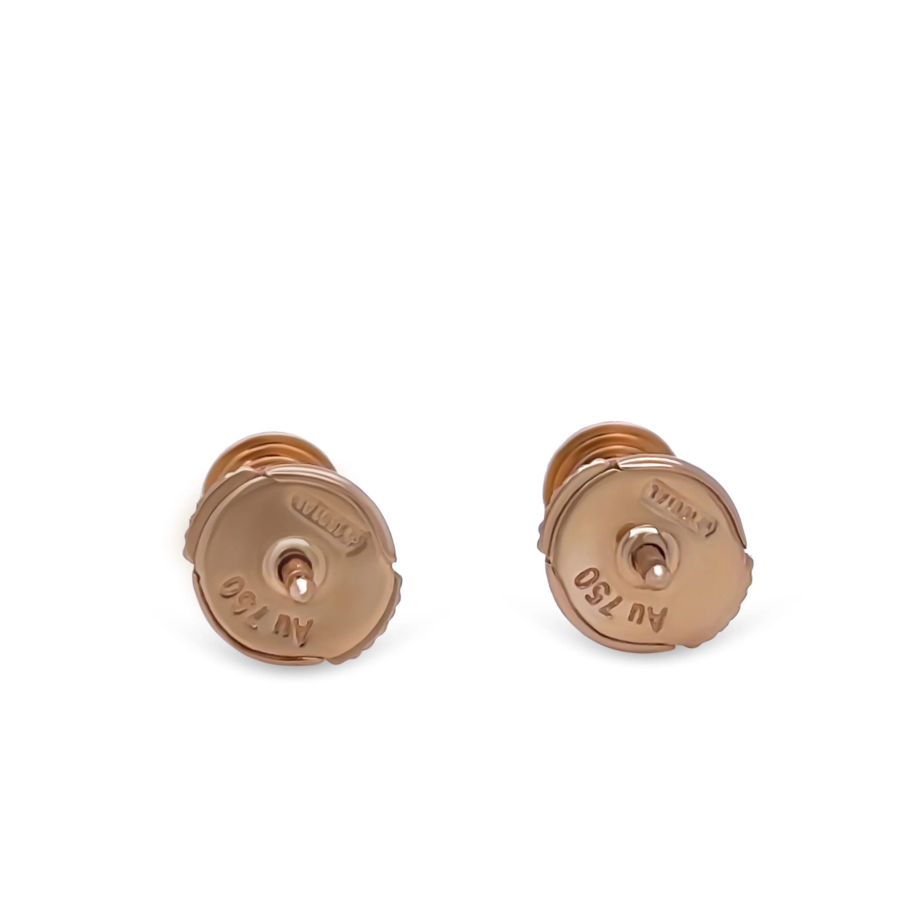 Cartier 18ct Rose Gold Diamond Earrings 1.52g - Image 4