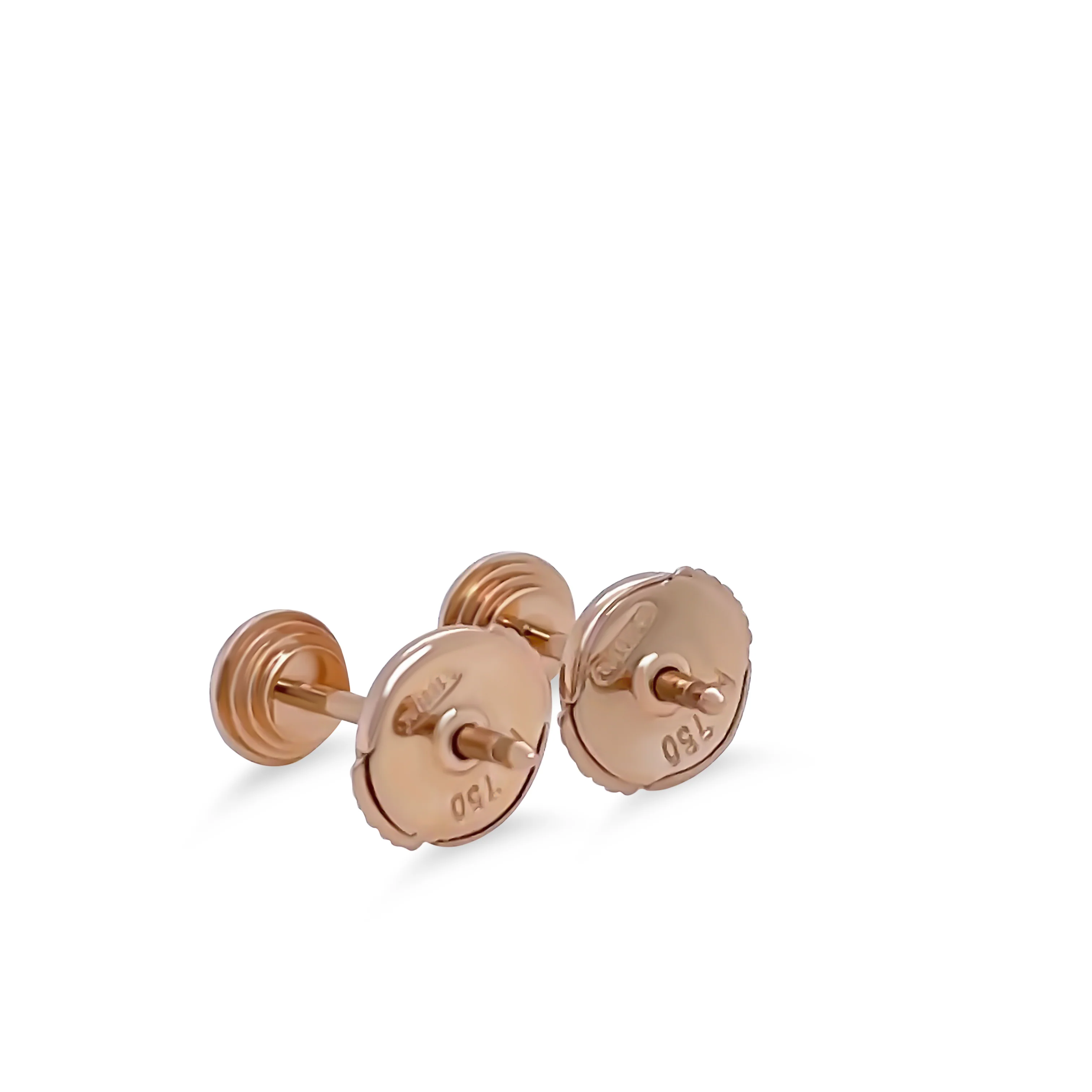 Cartier 18ct Rose Gold Diamond Earrings 1.52g - Image 5