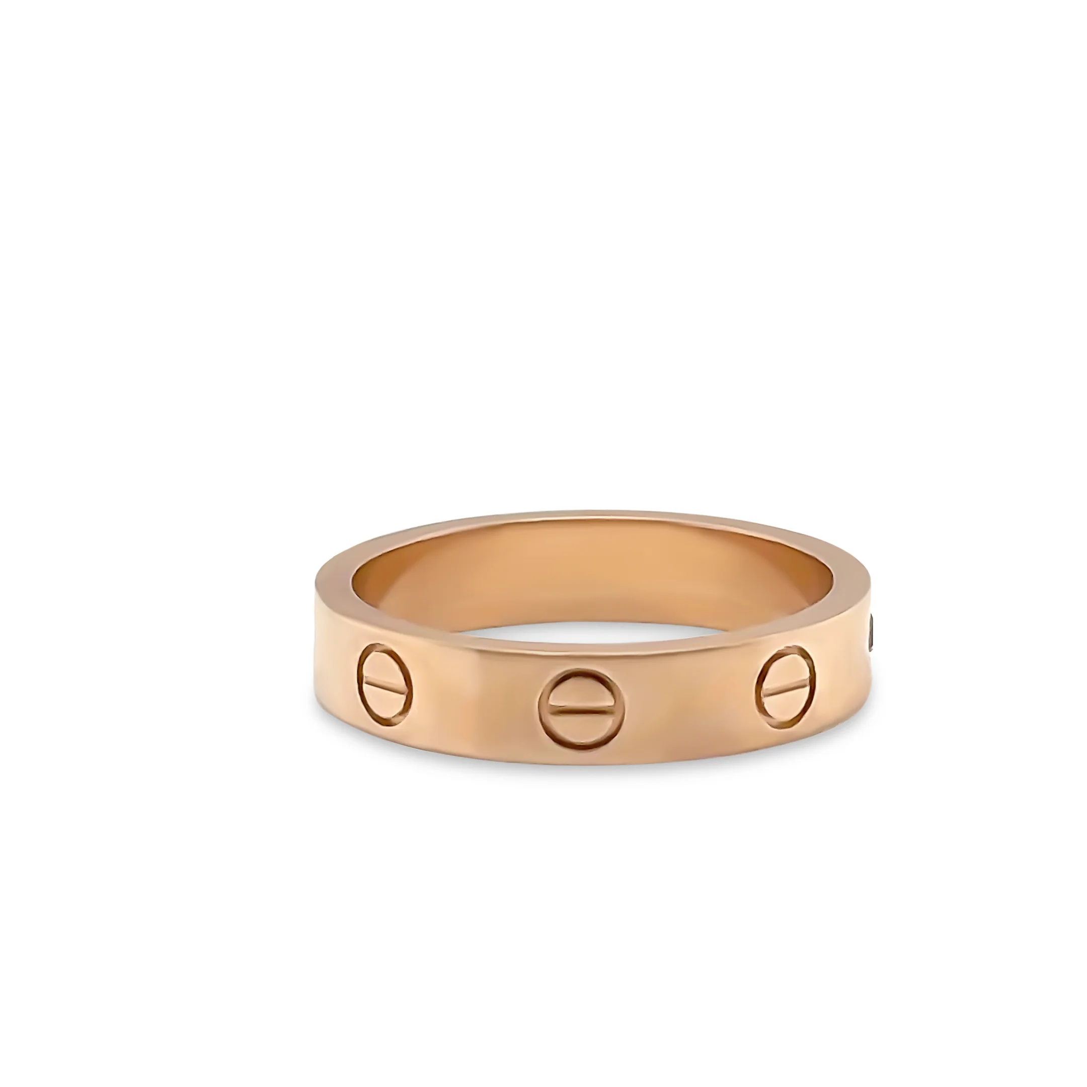 Cartier 18ct Rose Gold Diamond Love Wedding Band 4.43g - Image 2