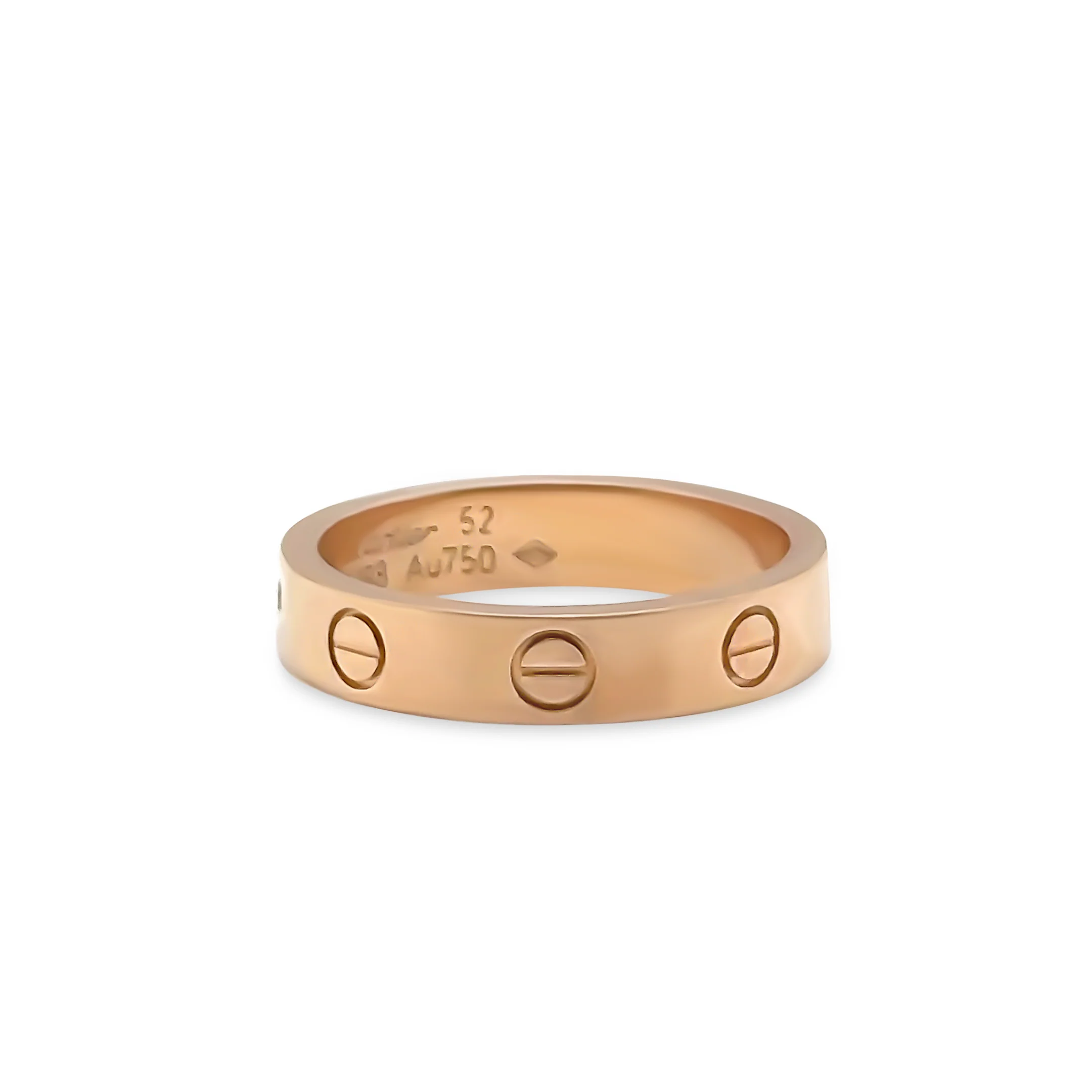 Cartier 18ct Rose Gold Diamond Love Wedding Band 4.43g - Image 4