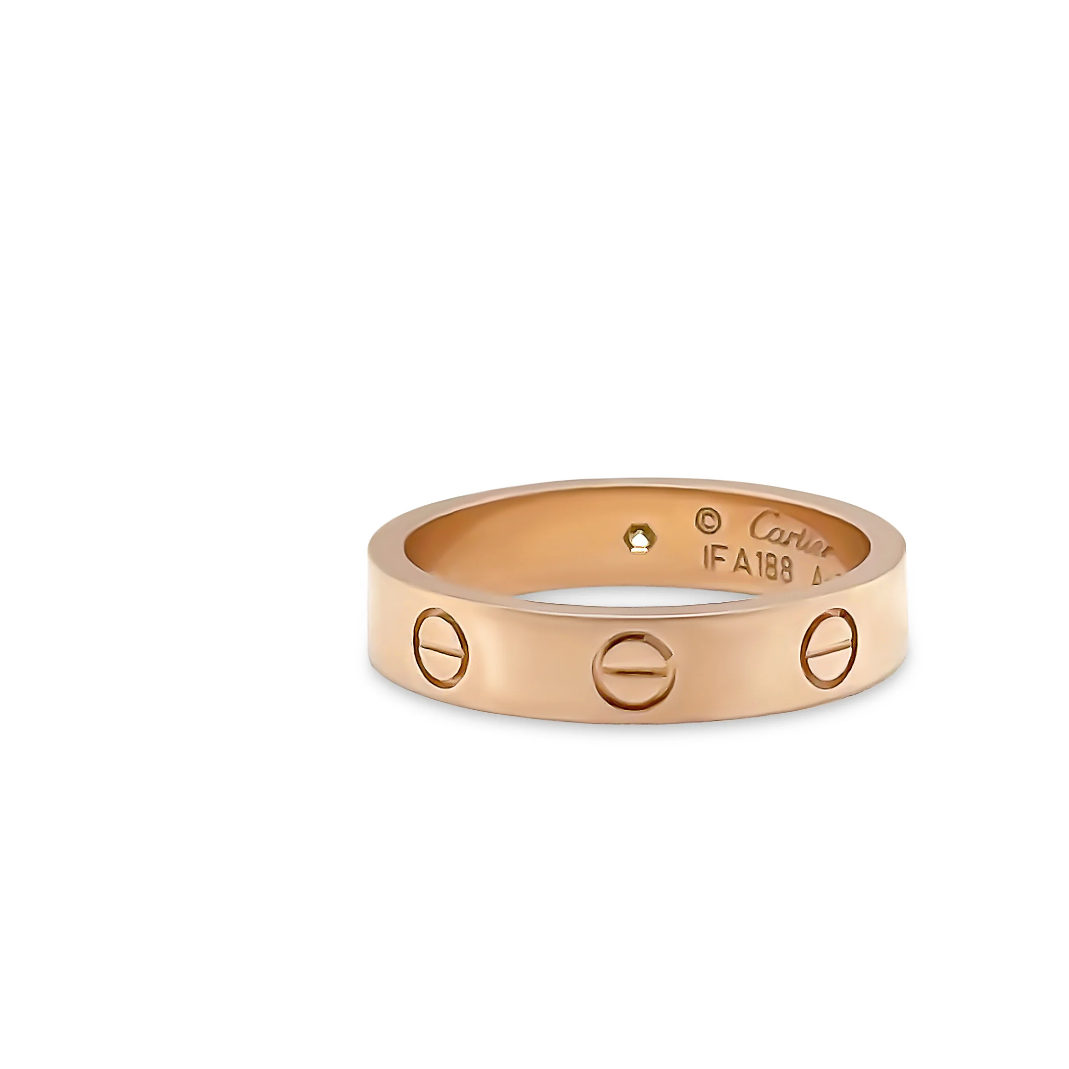 Cartier 18ct Rose Gold Diamond Love Wedding Band 4.43g - Image 5