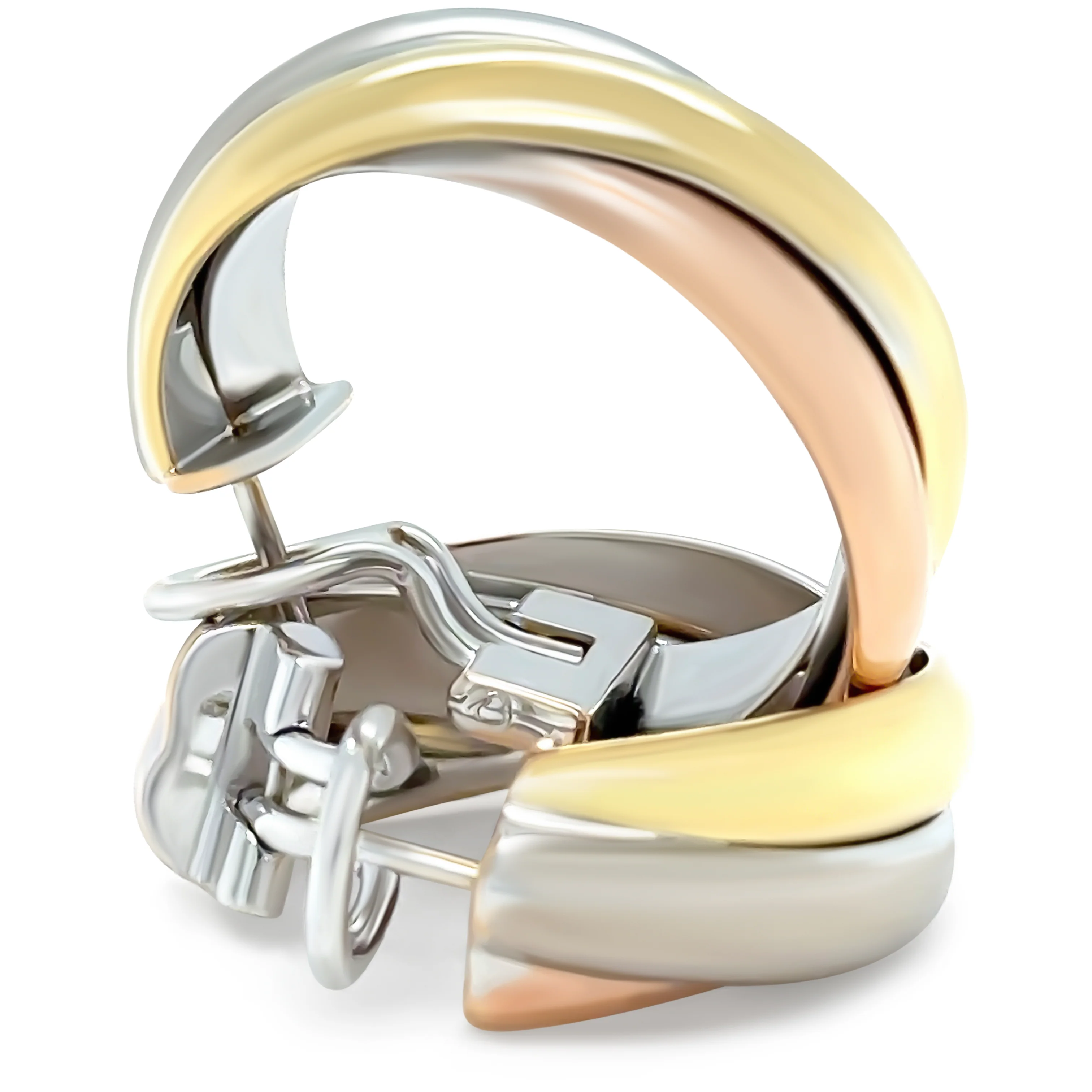 Cartier 18ct Tri Gold Trinity Earrings 13.73g - Image 4