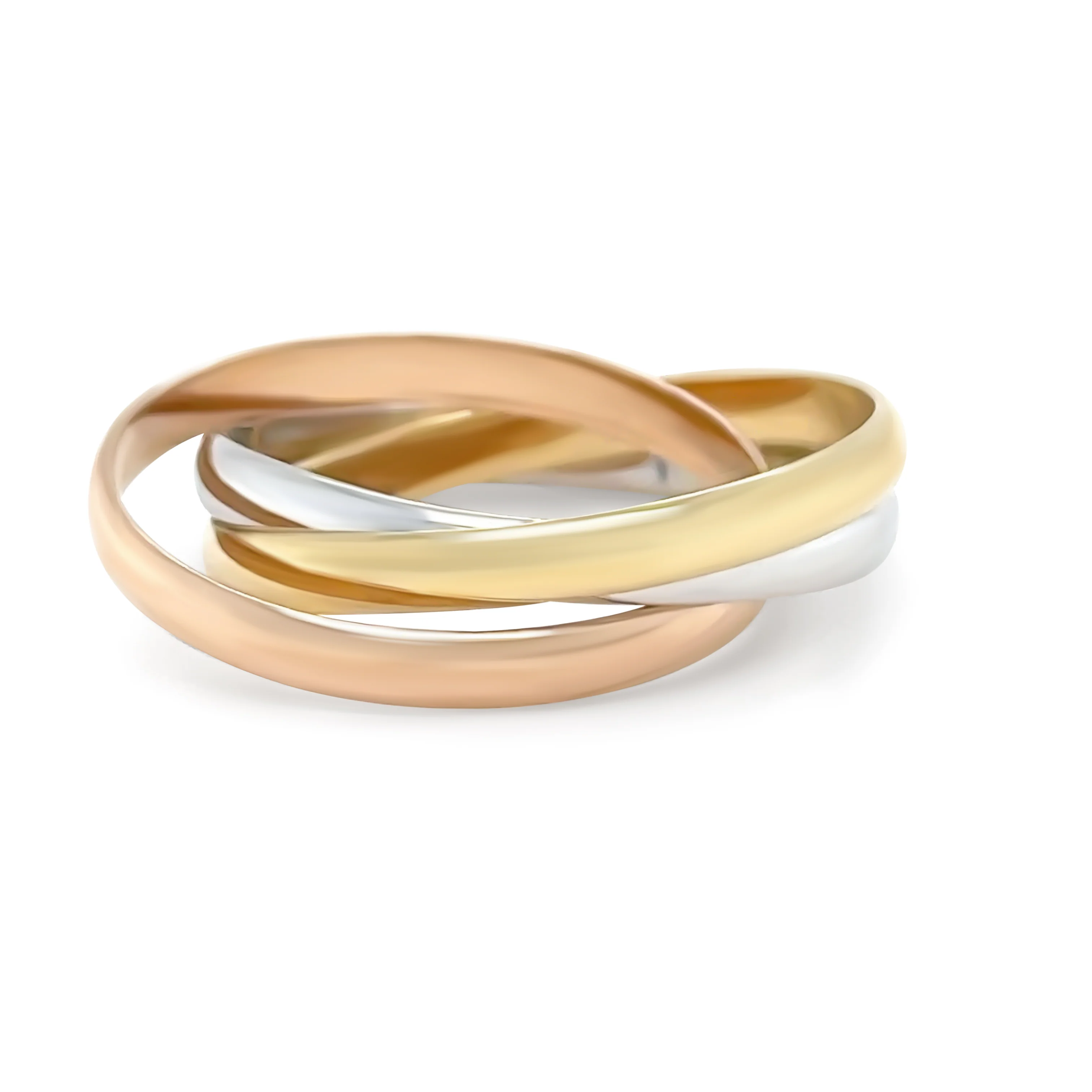 Cartier 18ct Three Gold Trinity Ring 4.86g - Image 2