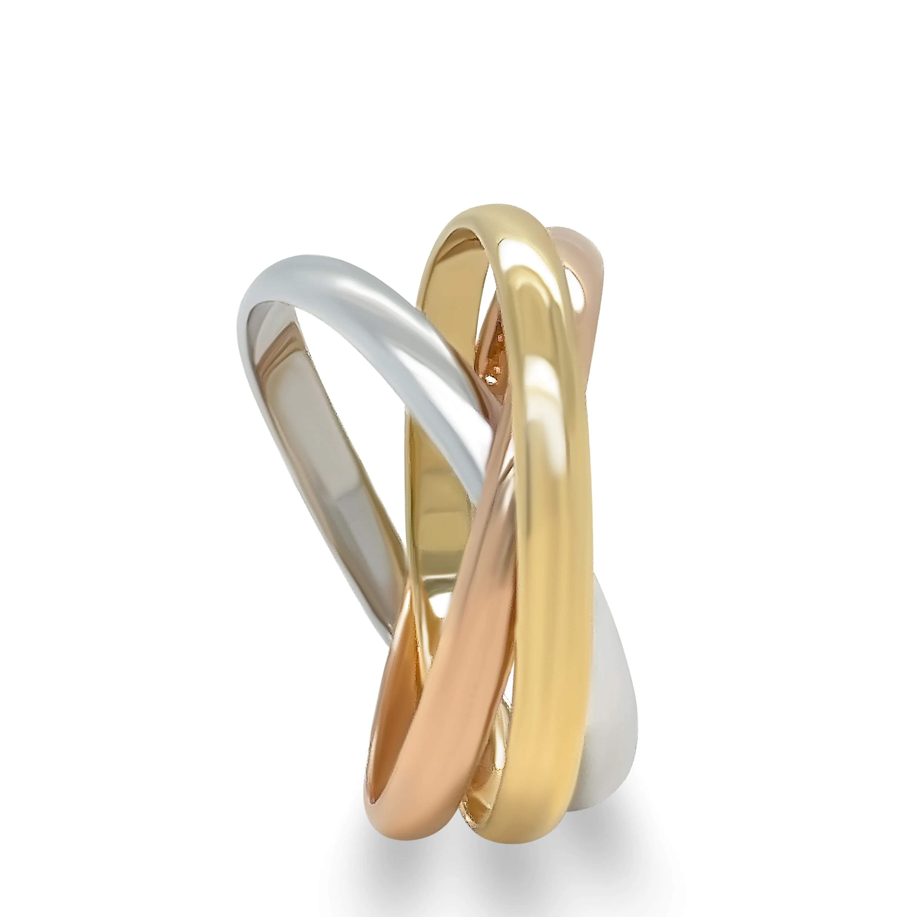 Cartier 18ct Three Gold Trinity Ring 4.86g - Image 4