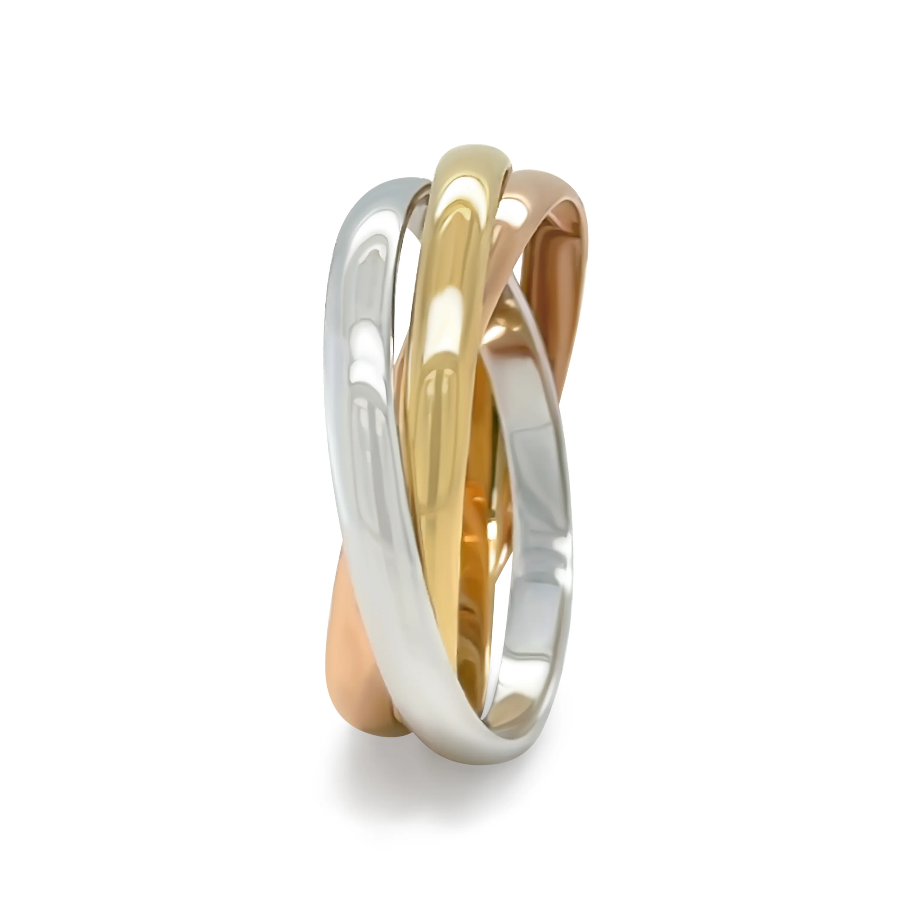 Cartier 18ct Three Gold Trinity Ring 4.86g - Image 5