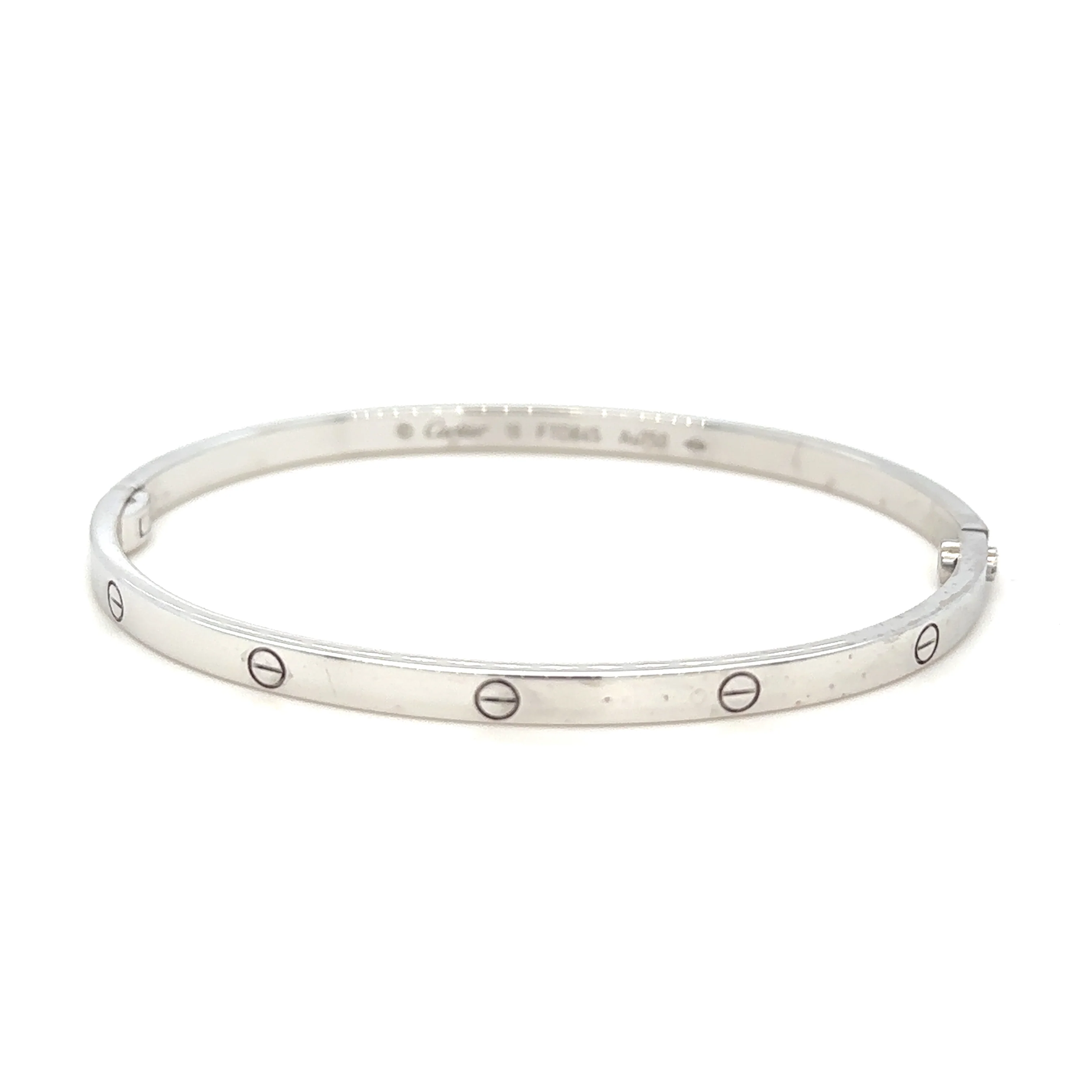 Cartier 18ct White Gold Love Bangle 21.09g - Image 4