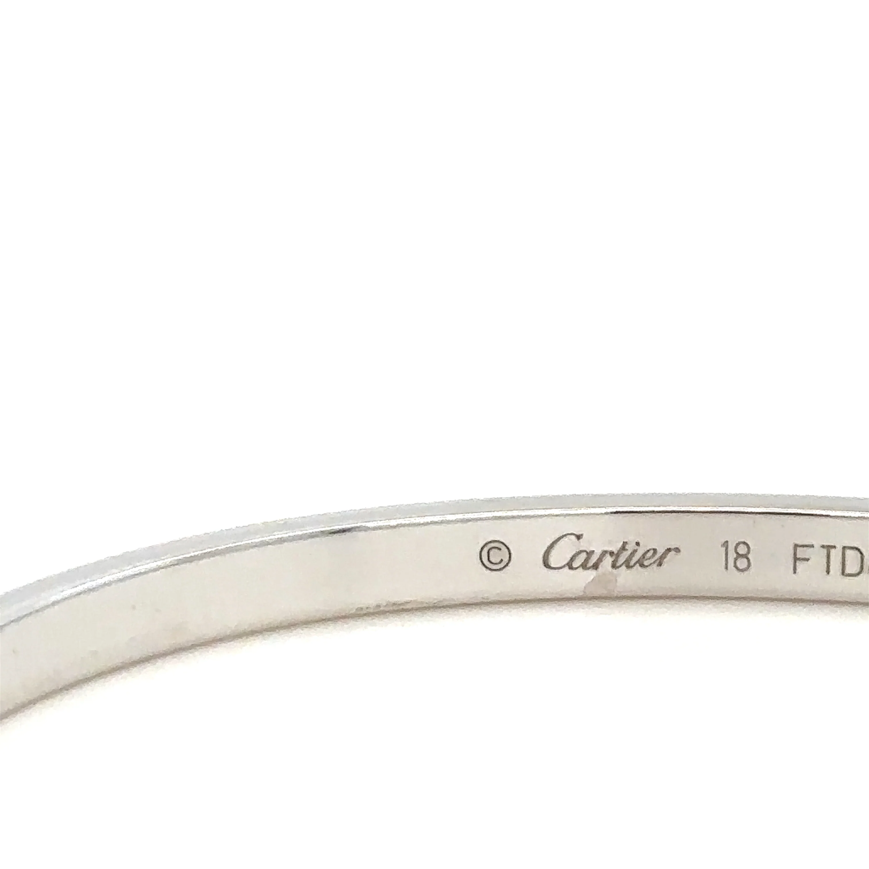 Cartier 18ct White Gold Love Bangle 21.09g - Image 5