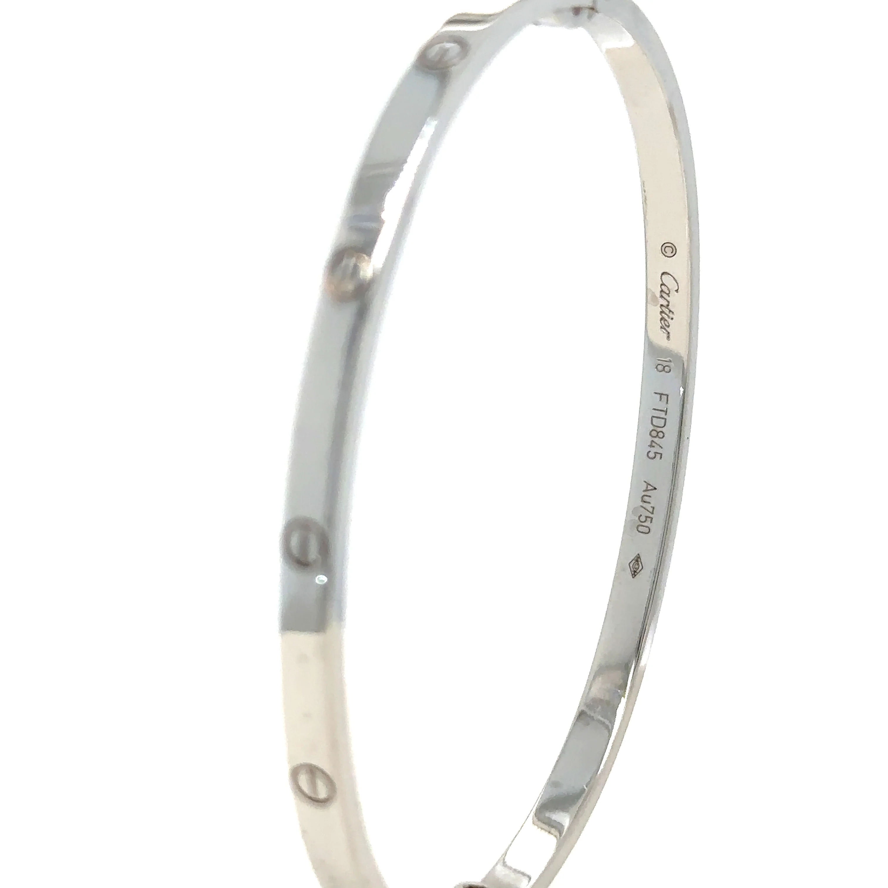 Cartier 18ct White Gold Love Bangle 21.09g - Image 6
