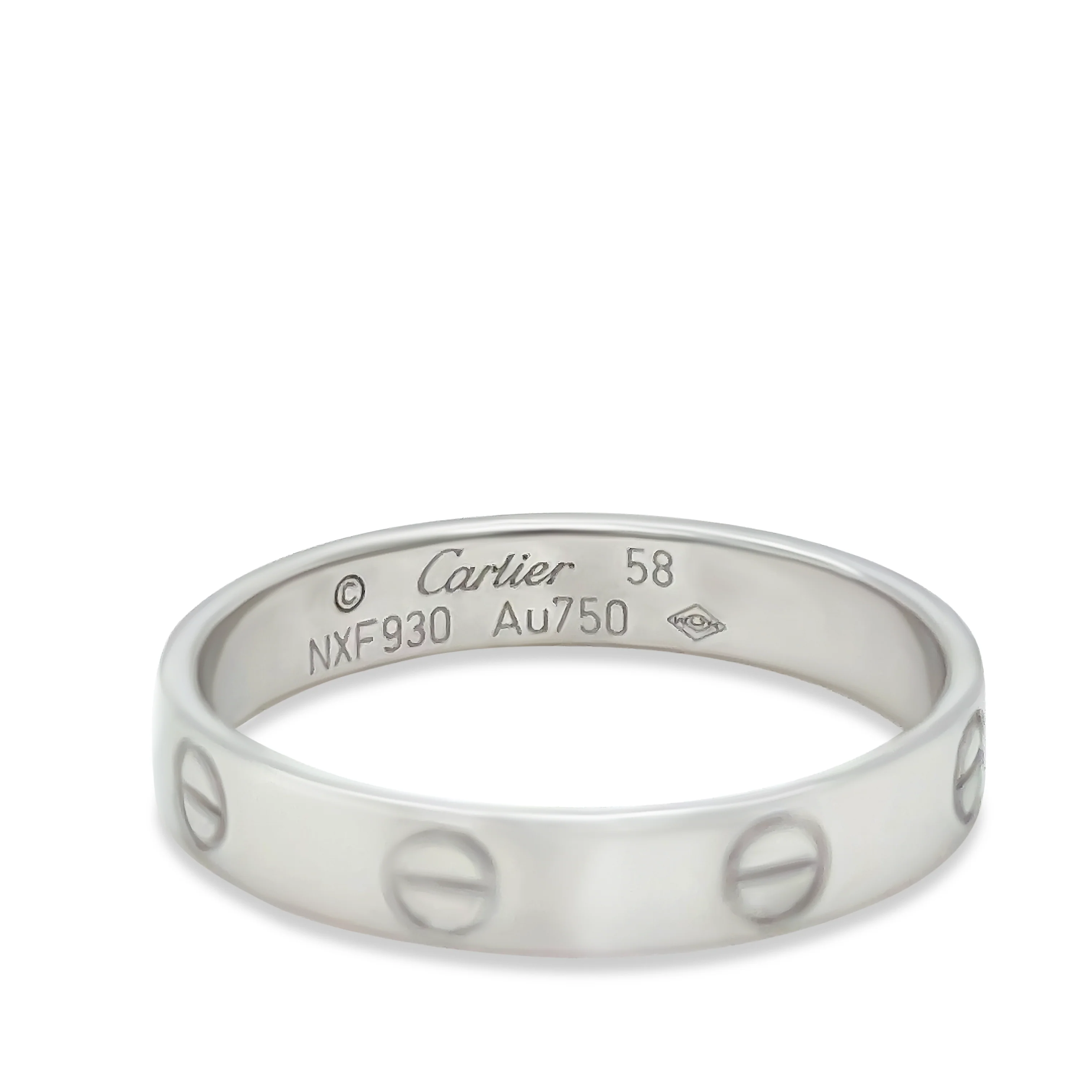 Cartier 18ct White Gold Love Ring 3.6g - Image 2
