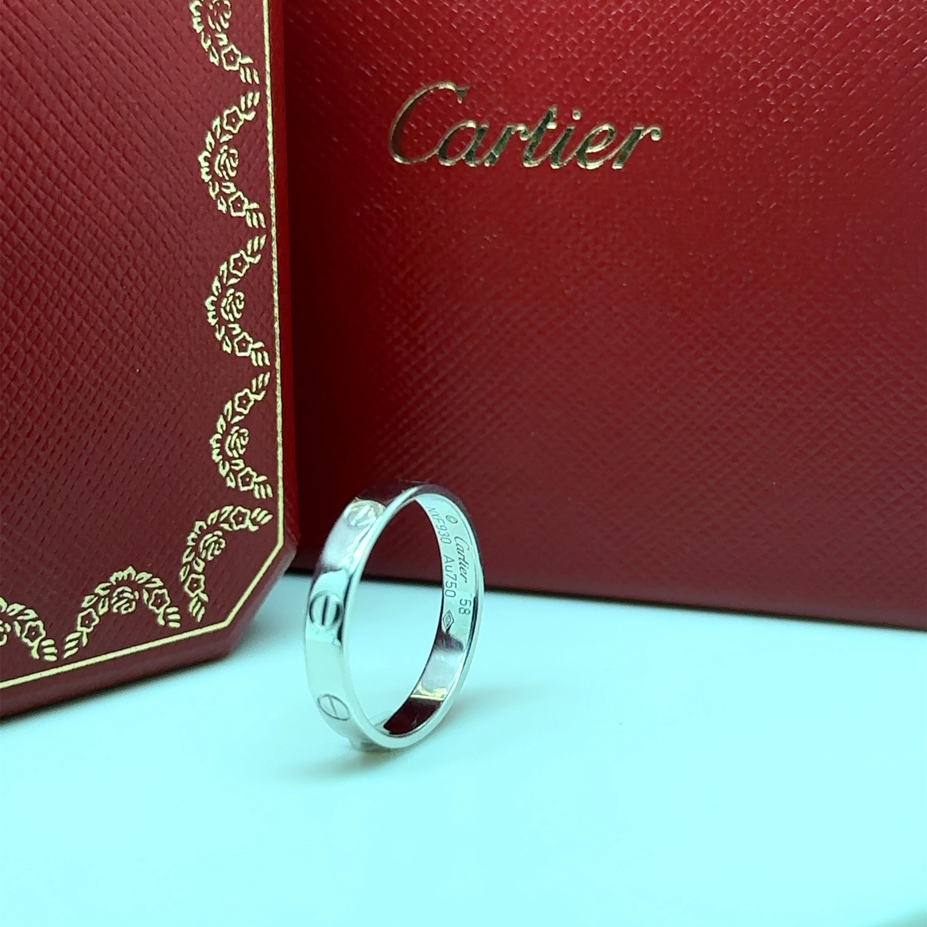 Cartier 18ct White Gold Love Ring 3.6g - Image 5
