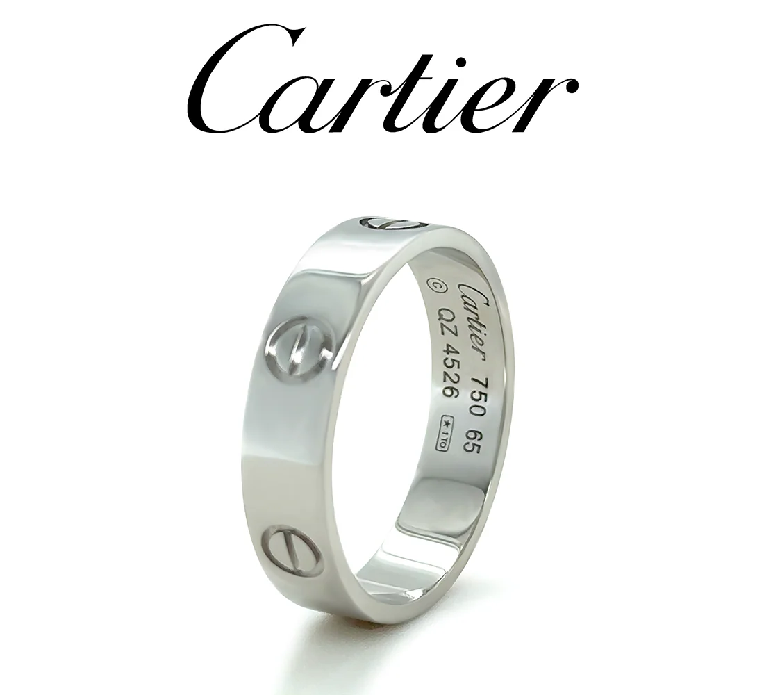 Cartier 18ct White Gold Love Ring 7.36g