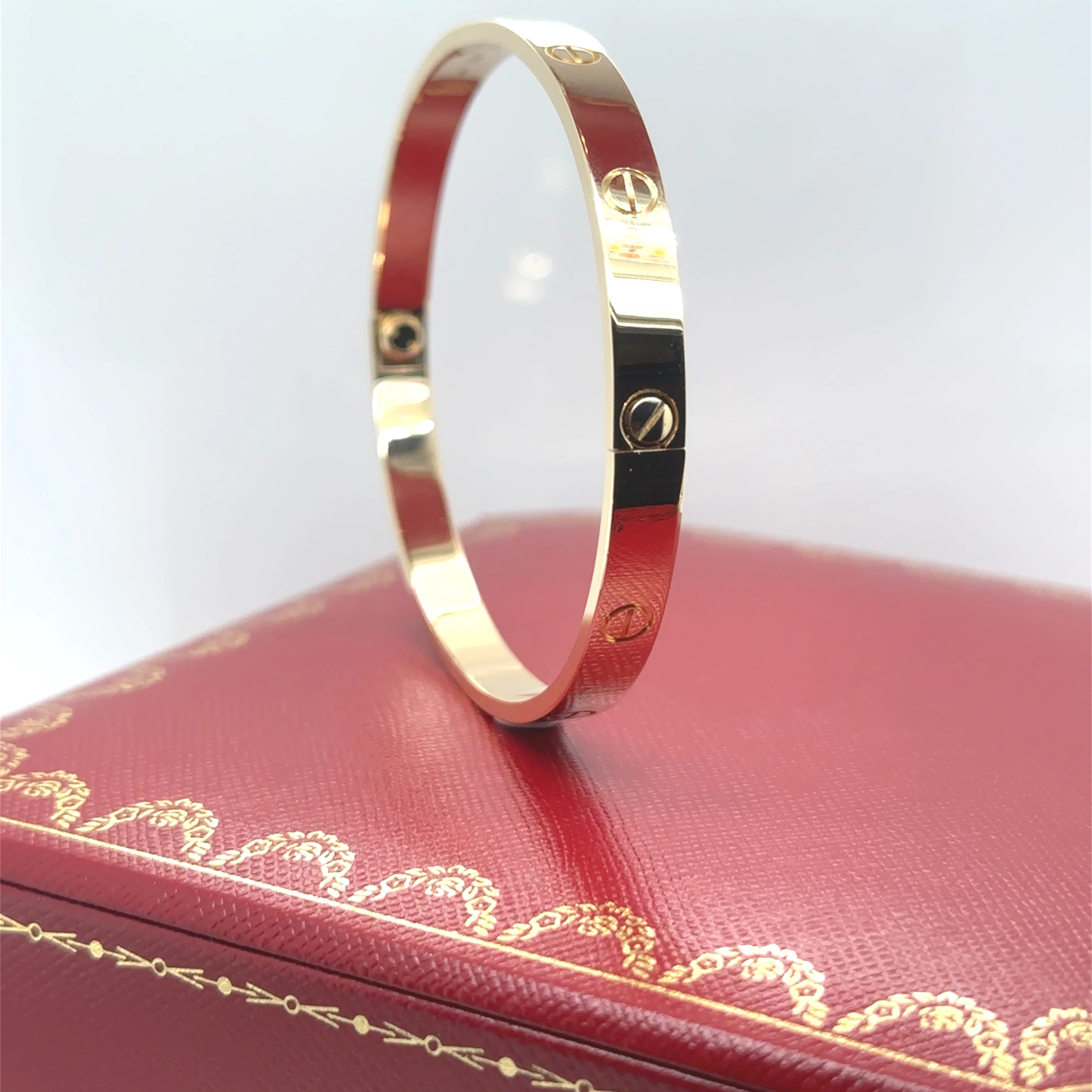 Cartier 18ct Yellow Gold Love Bracelet Classic Model 39.06g - Image 7