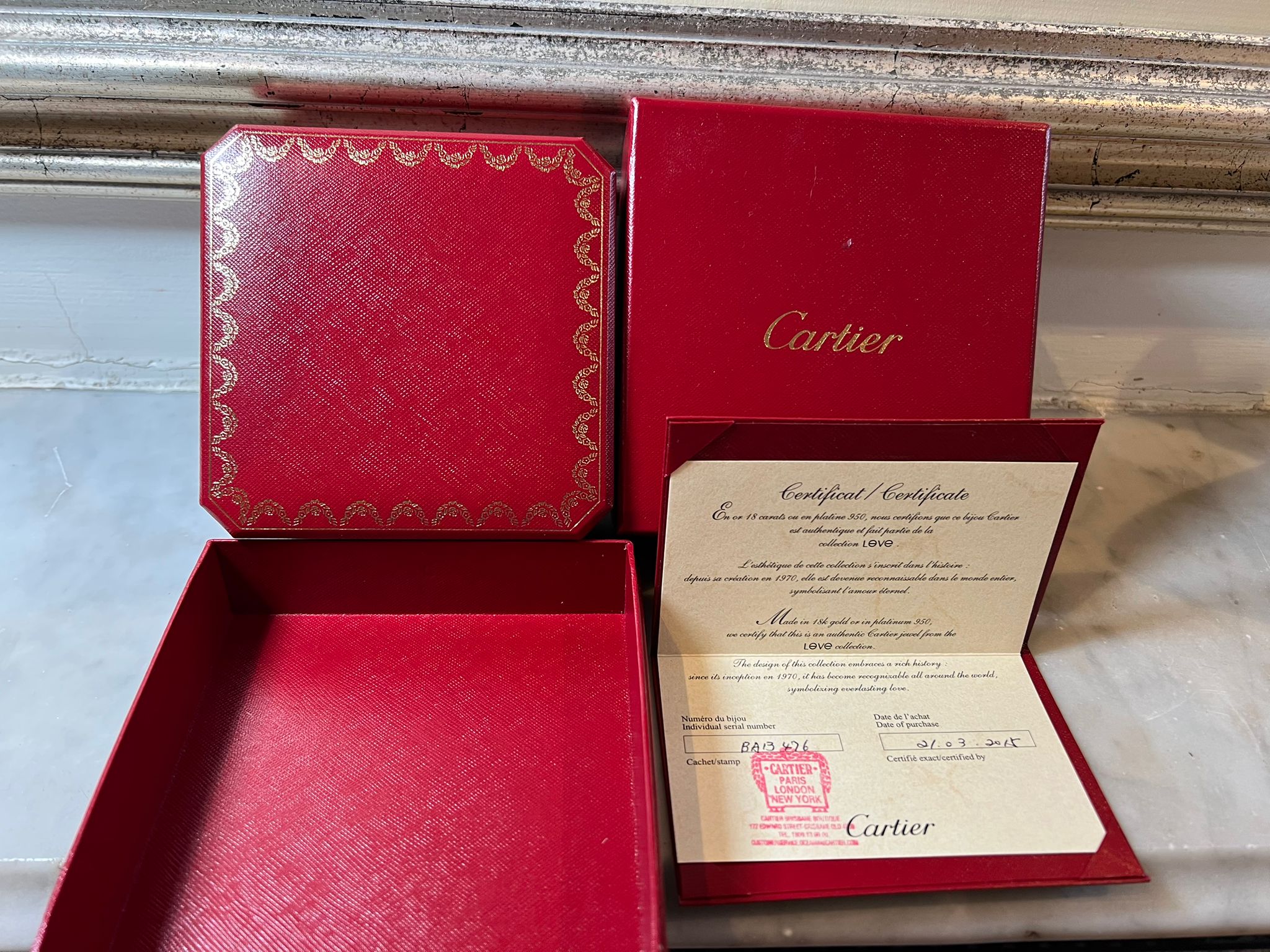 Cartier 18ct Yellow Gold Love Bracelet Classic Model 39.06g - Image 9