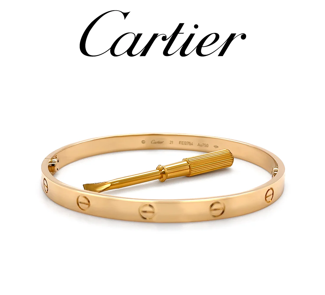Cartier 18ct Yellow Gold Love Bracelet Classic Model 41g