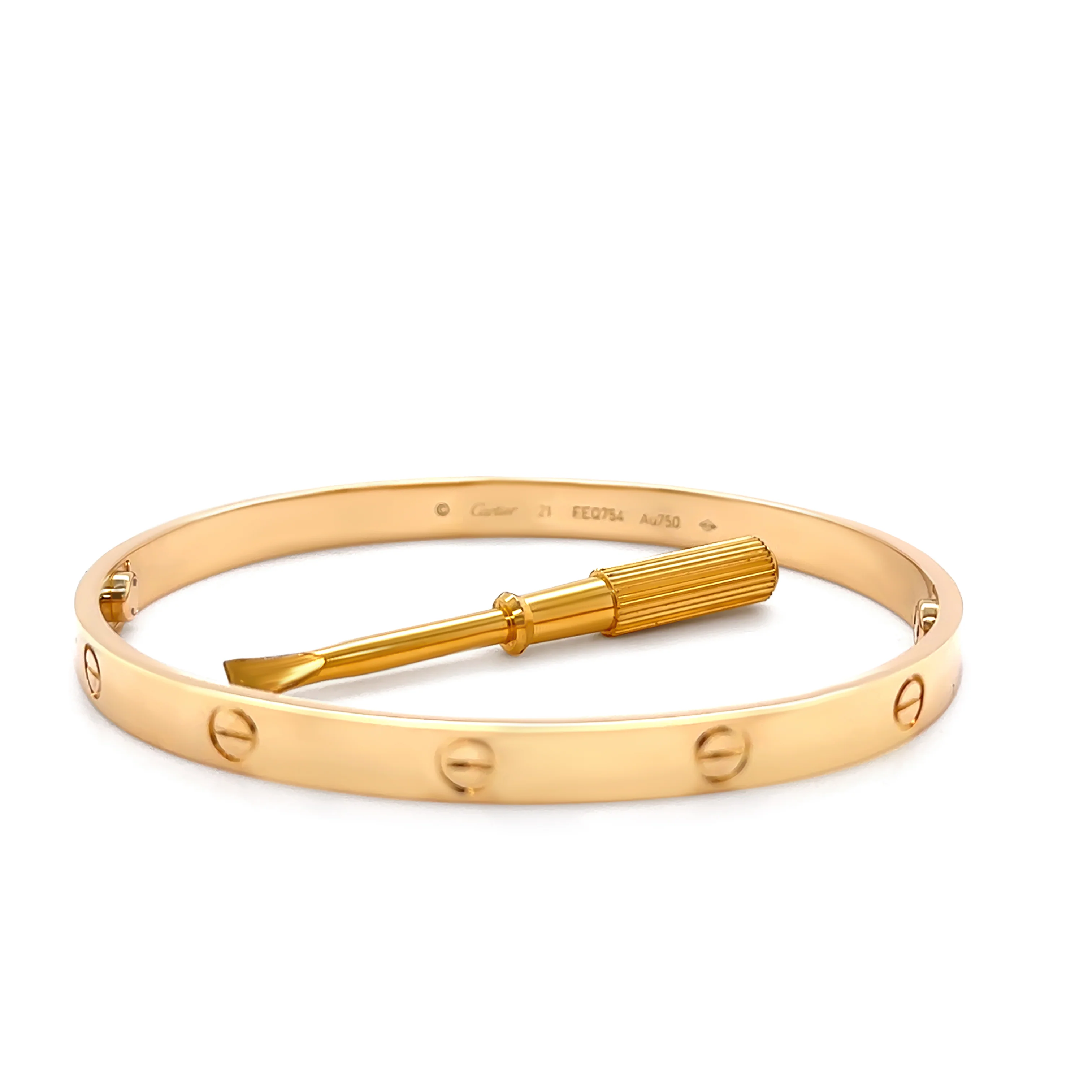 Cartier 18ct Yellow Gold Love Bracelet Classic Model 41g - Image 4