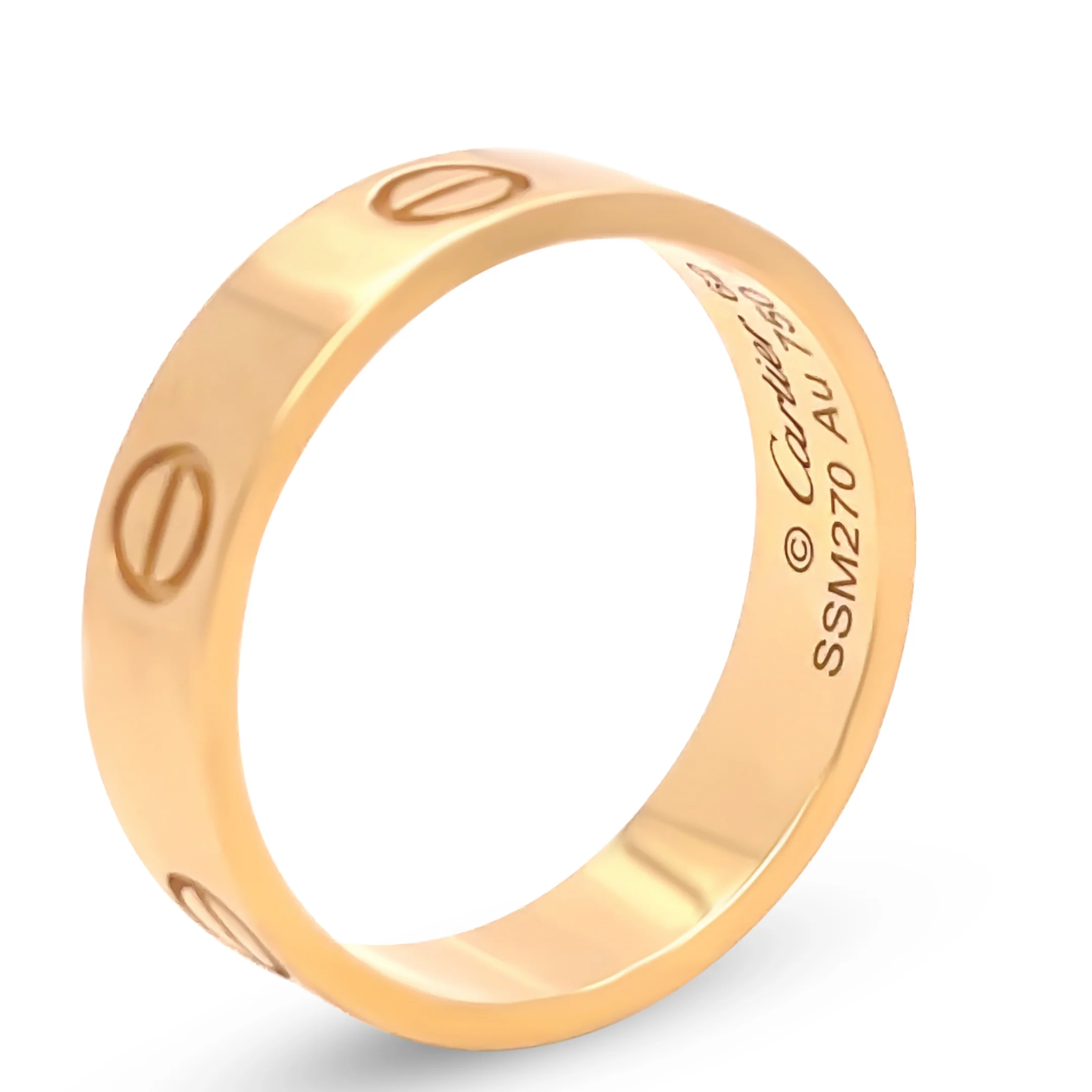 Cartier 18ct Yellow Gold Love Wedding Band 7g - Image 5