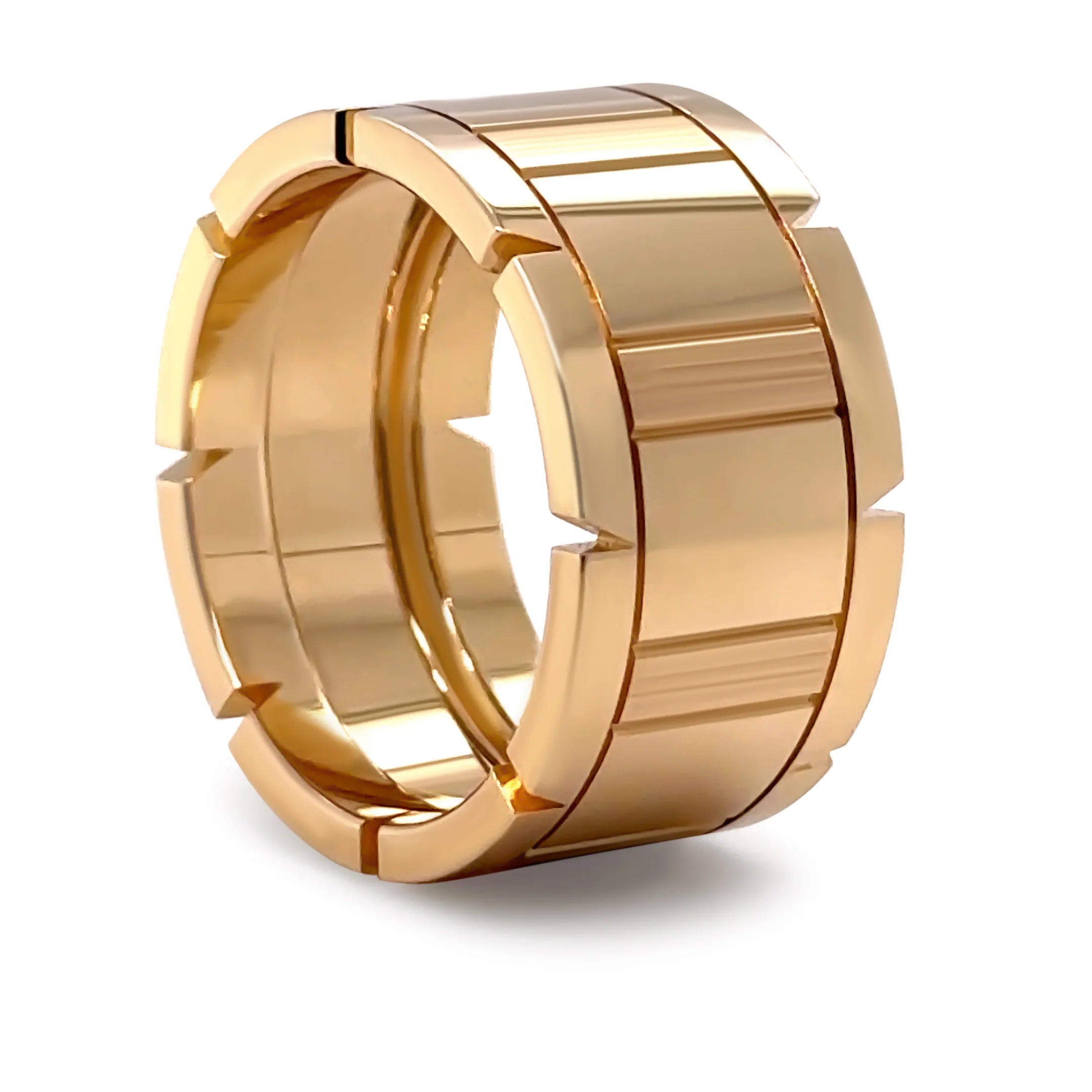 Cartier 18ct Yellow Gold Tank Francaise Men's Ring 16.61g - Image 4
