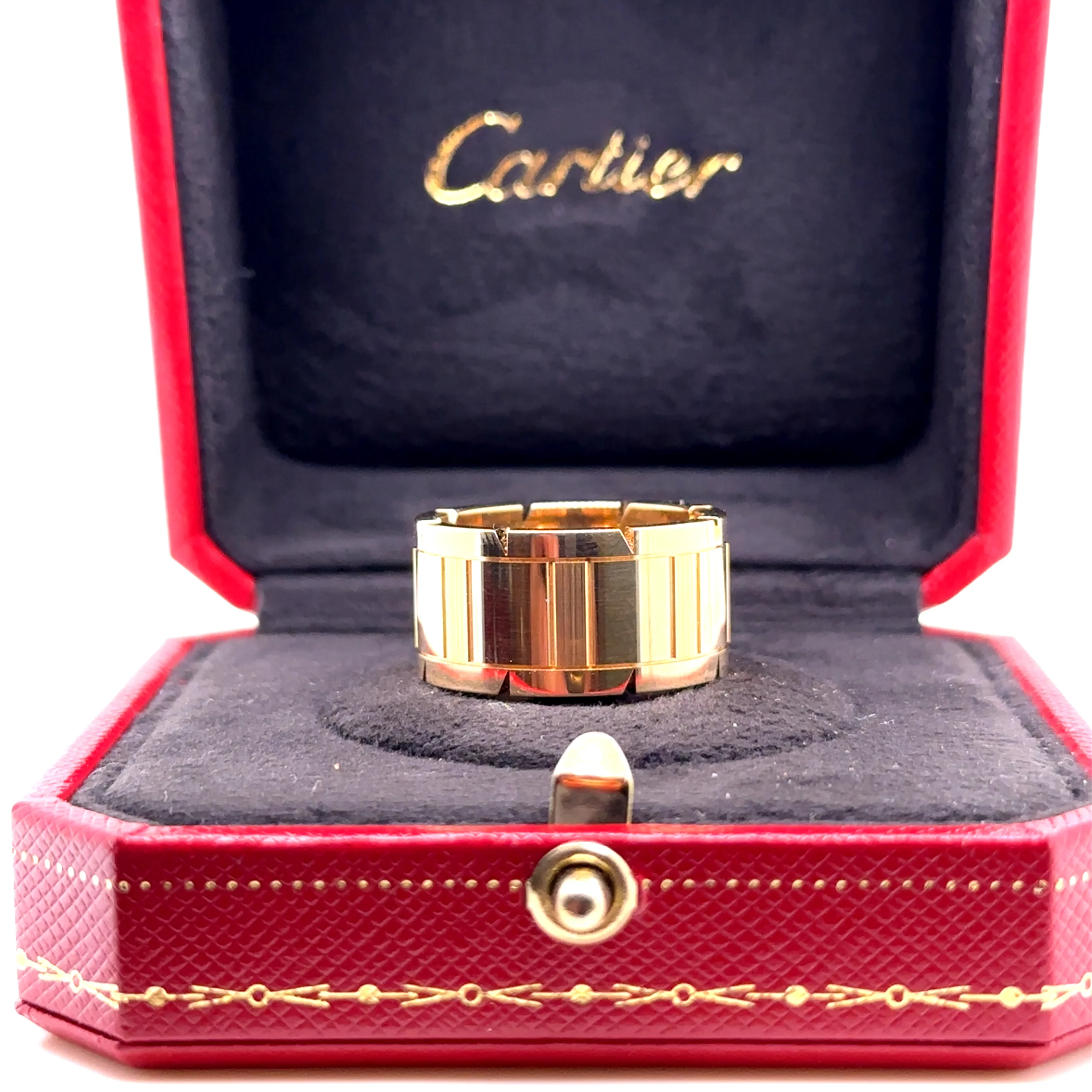 Cartier 18ct Yellow Gold Tank Francaise Men's Ring 16.61g - Image 7