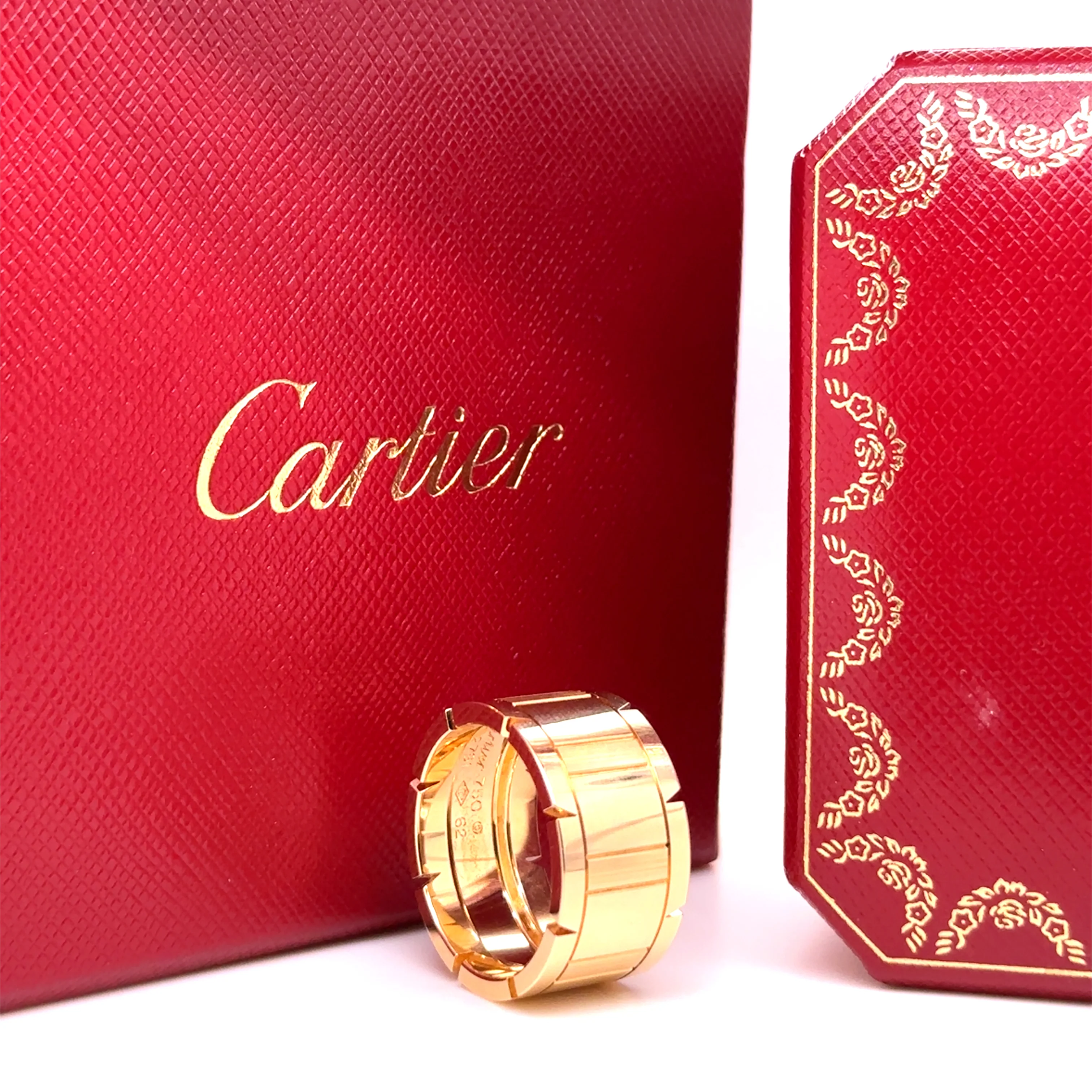 Cartier 18ct Yellow Gold Tank Francaise Men's Ring 16.61g - Image 9