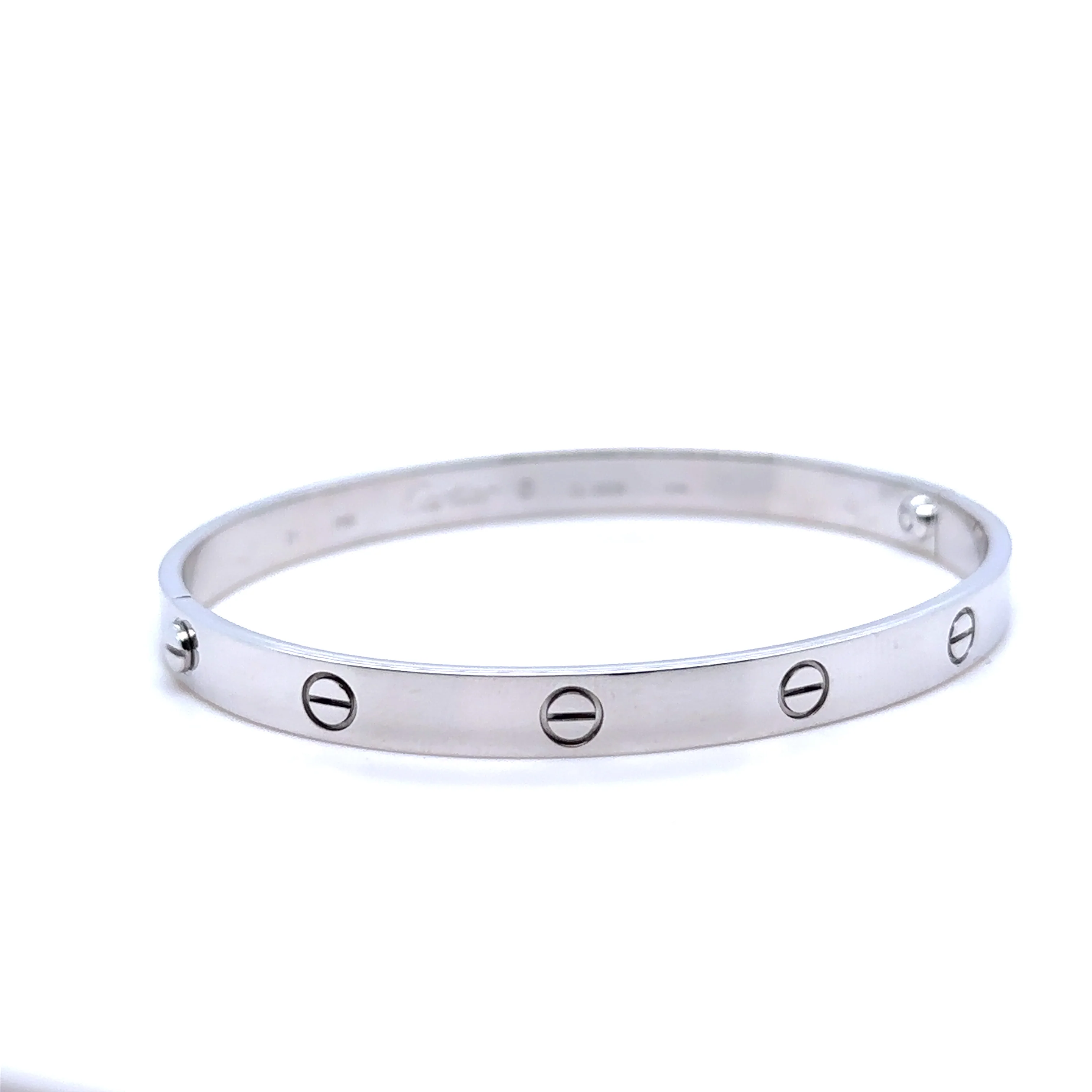 Cartier Love Bracelet White Gold - Image 3