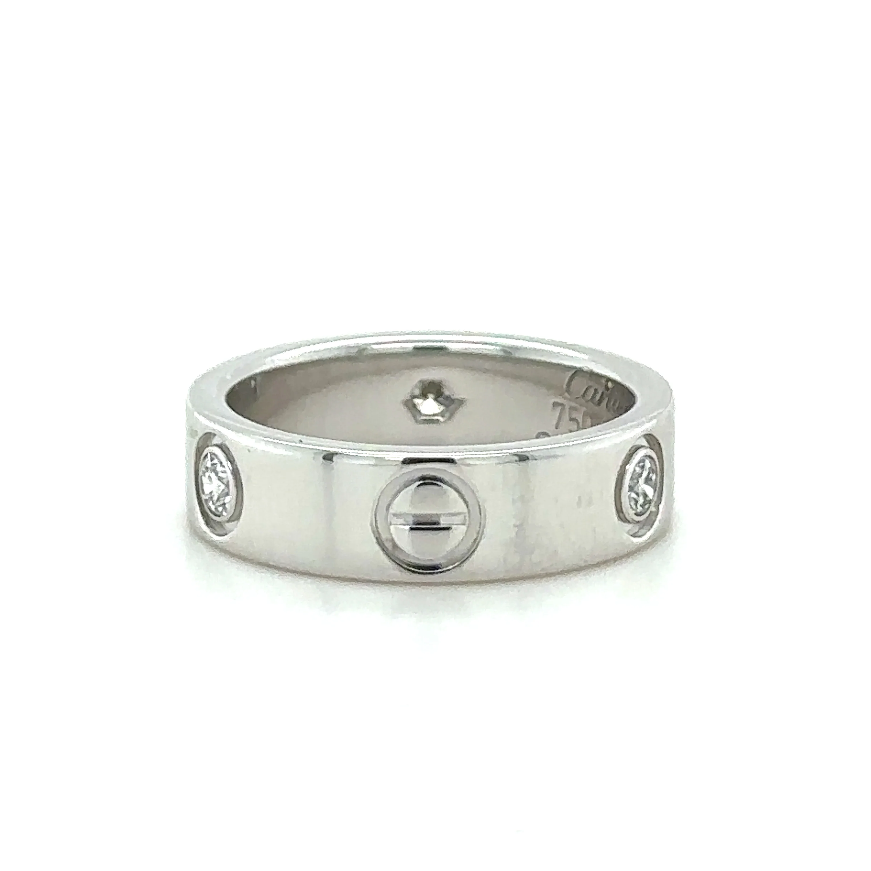 Cartier Love Ring with 3 Diamonds 0.25ct - Image 3