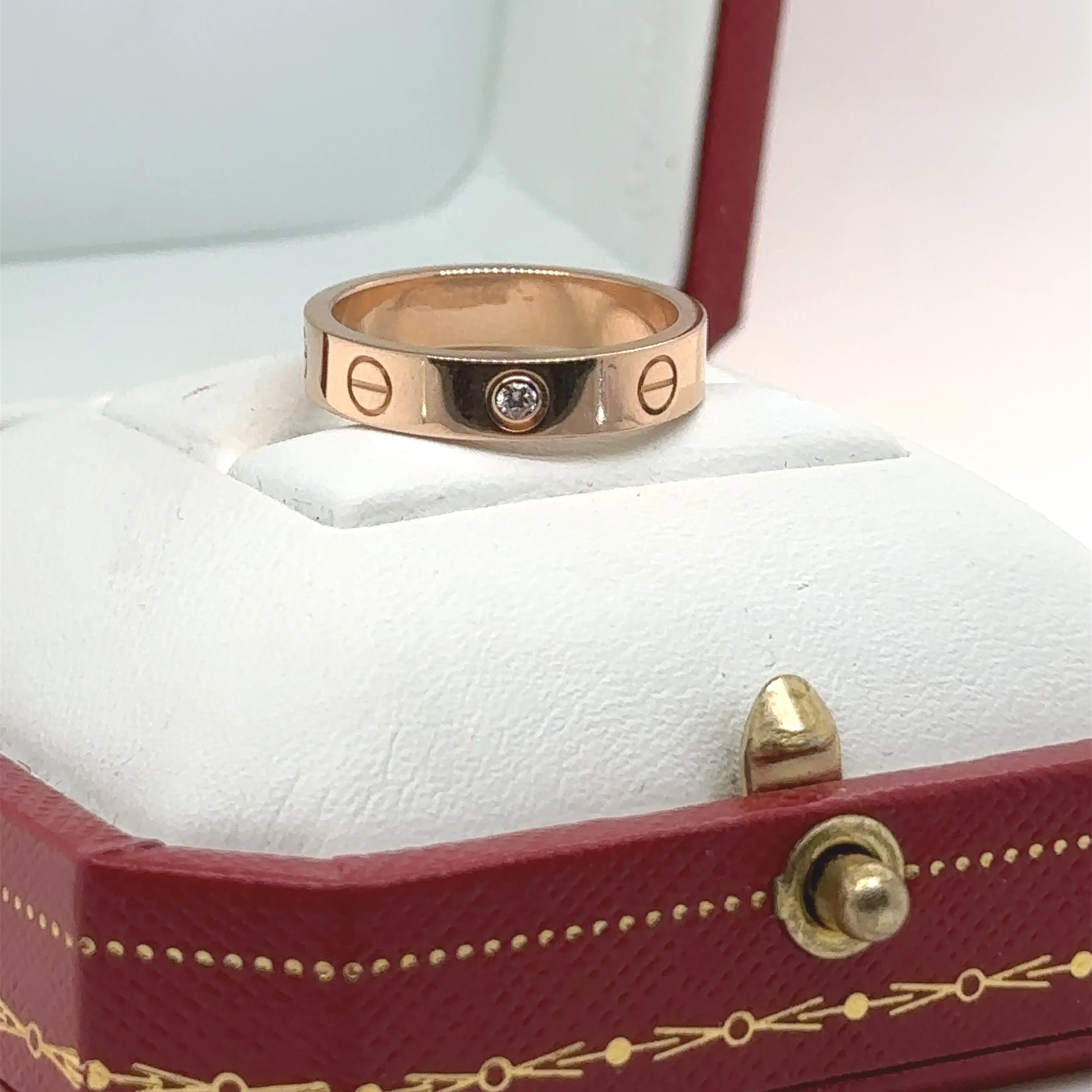 Cartier Love Wedding Band 1 Diamond - Image 11