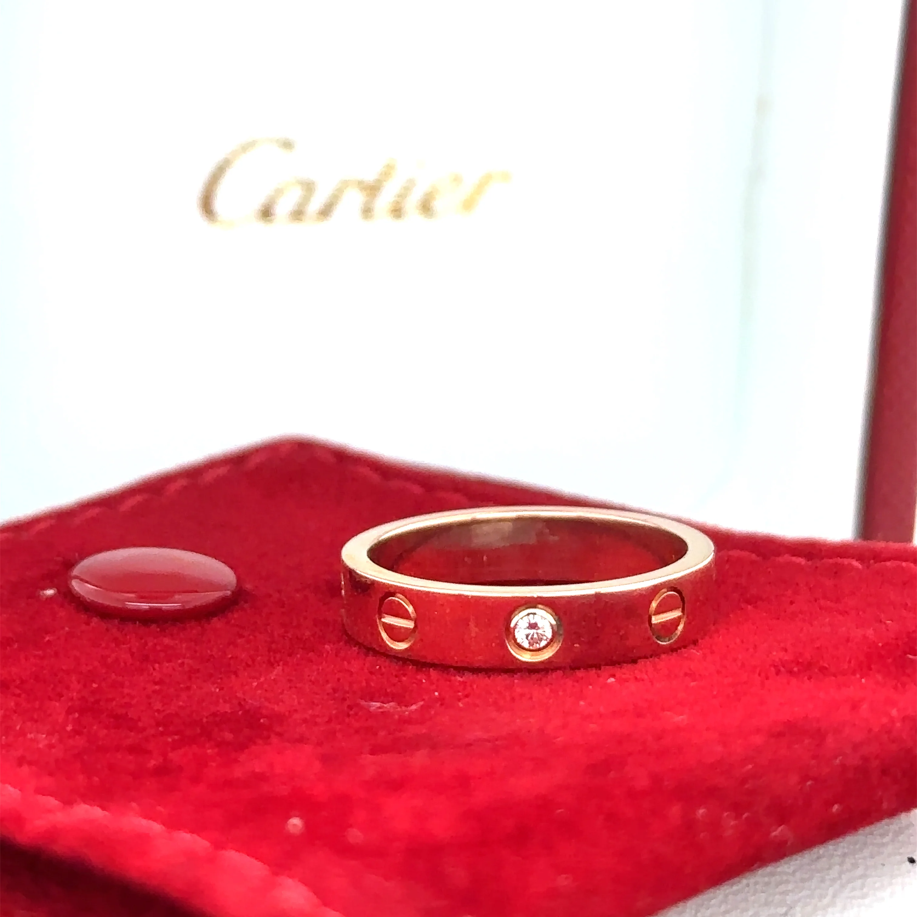 Cartier Love Wedding Band 1 Diamond - Image 12