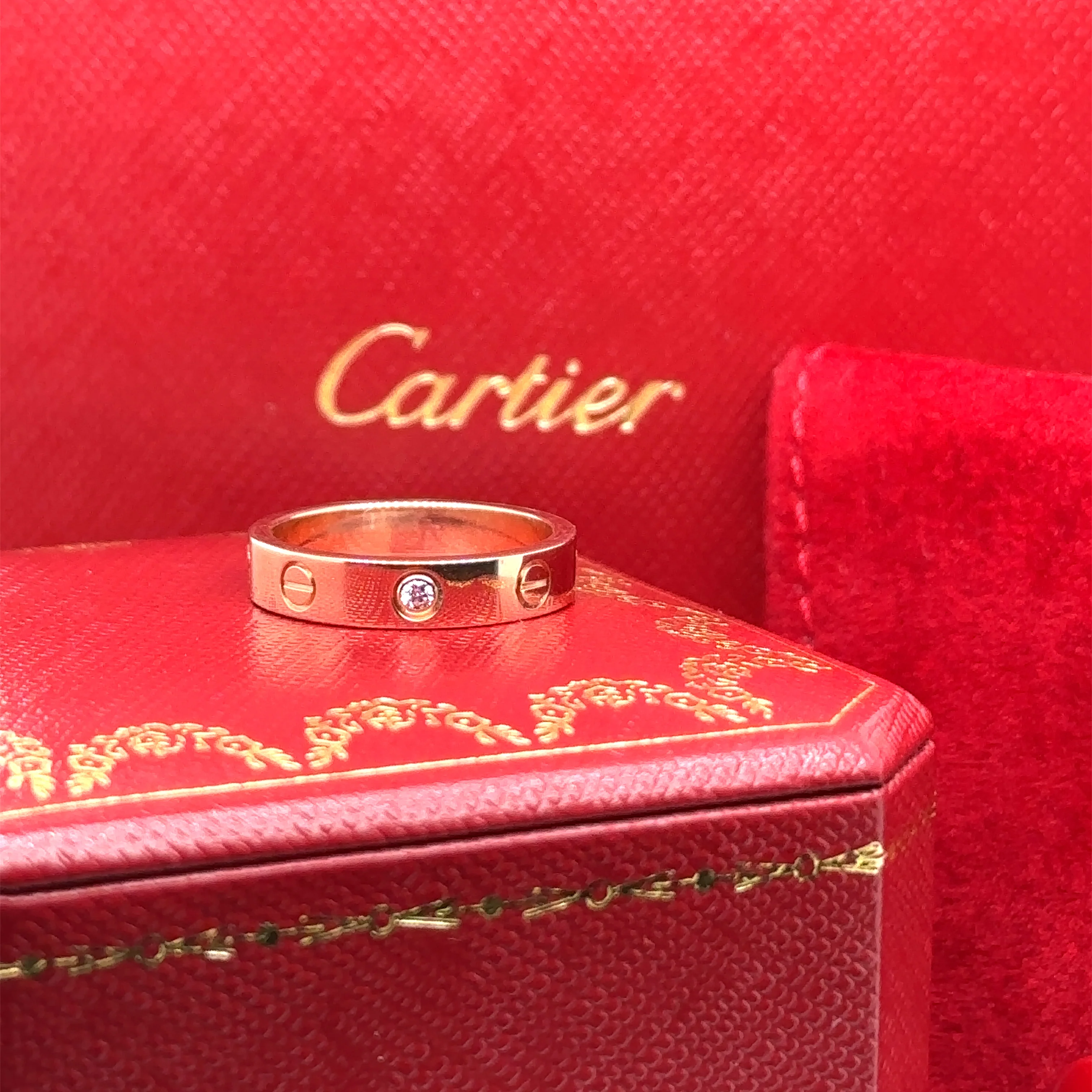 Cartier Love Wedding Band 1 Diamond - Image 14