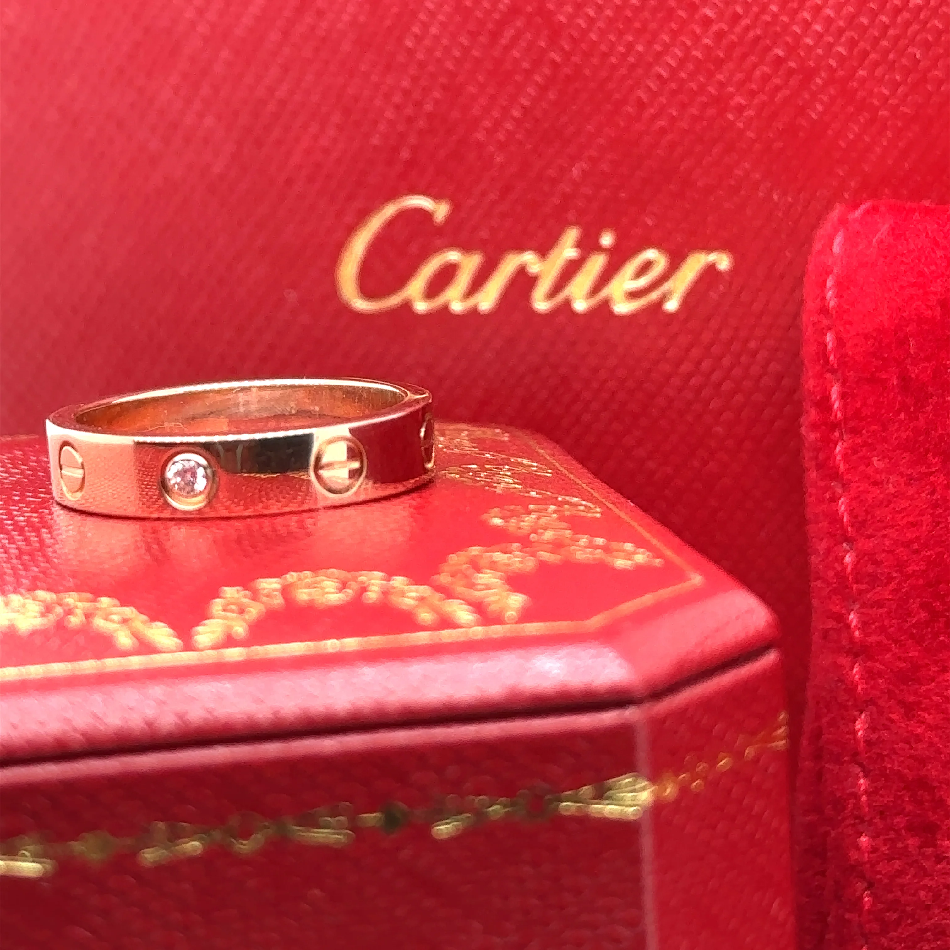 Cartier Love Wedding Band 1 Diamond - Image 15