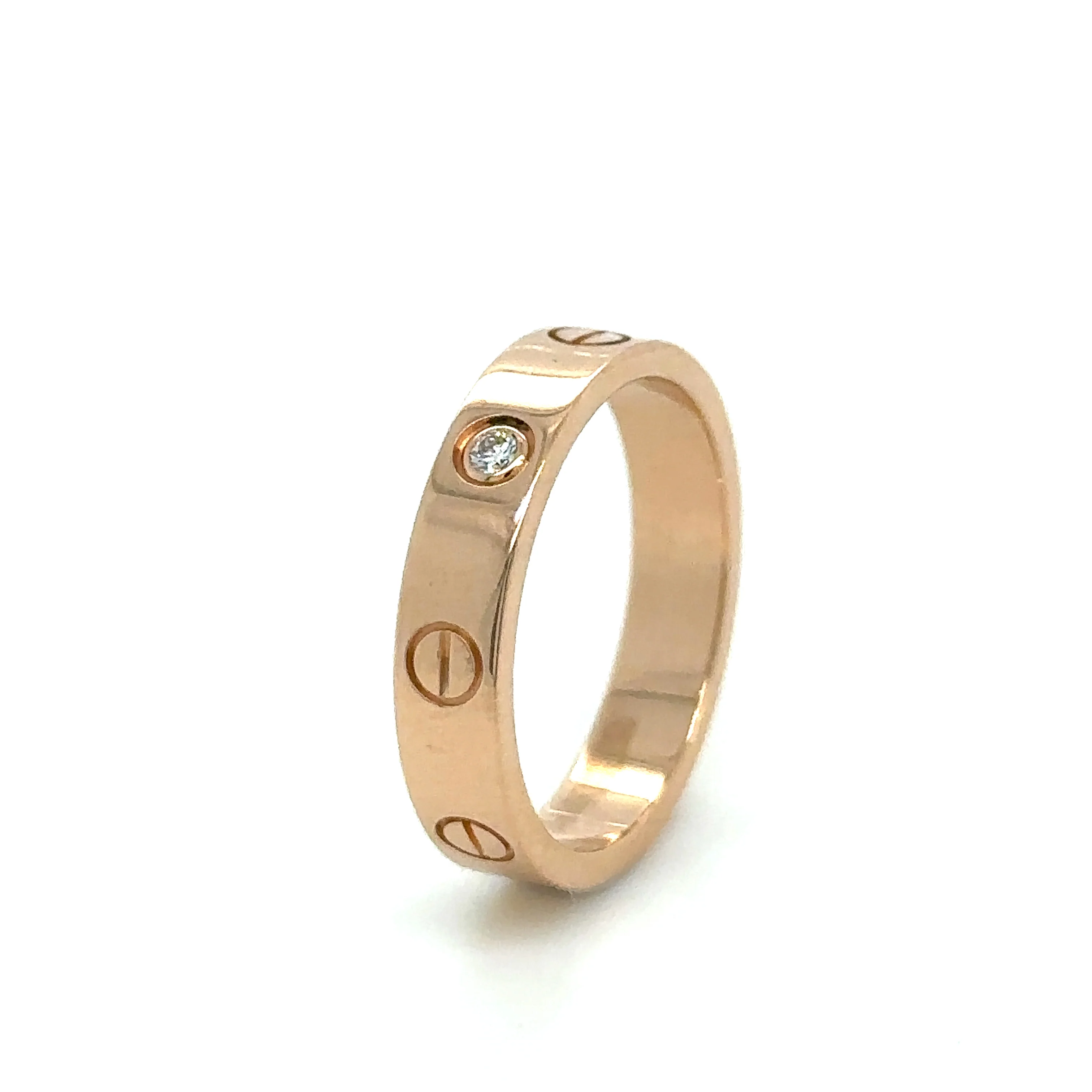 Cartier Love Wedding Band 1 Diamond - Image 2