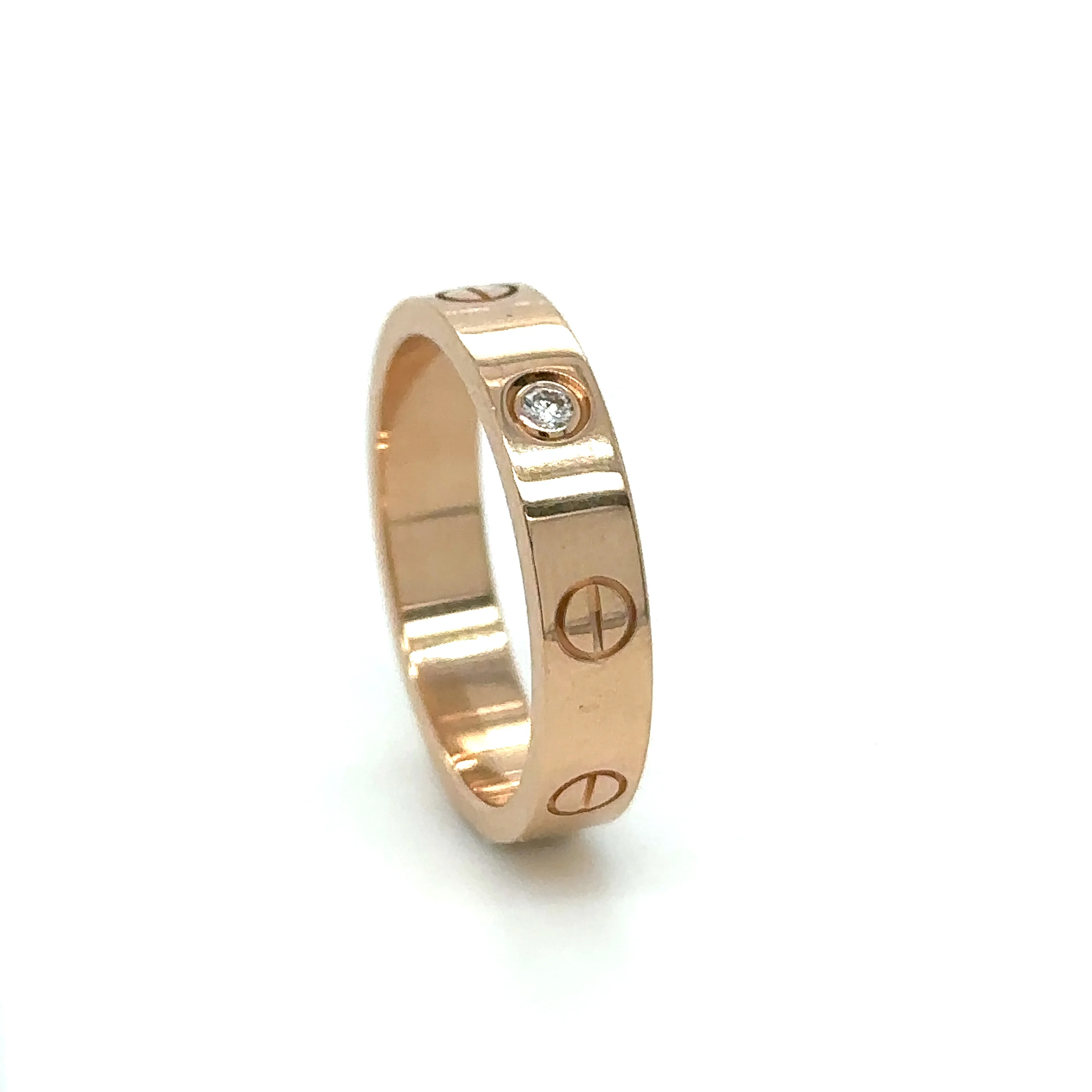 Cartier Love Wedding Band 1 Diamond - Image 3