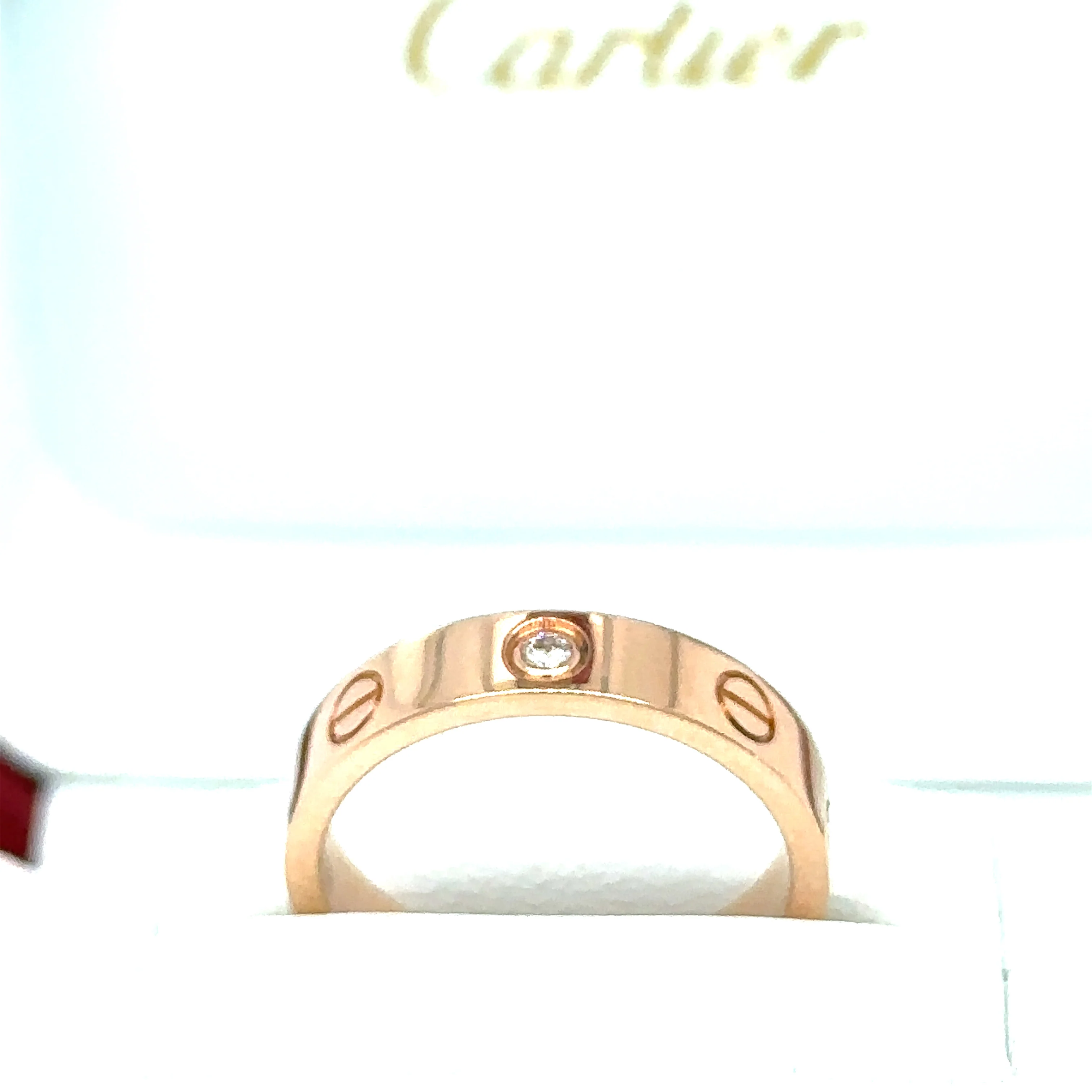 Cartier Love Wedding Band 1 Diamond - Image 4
