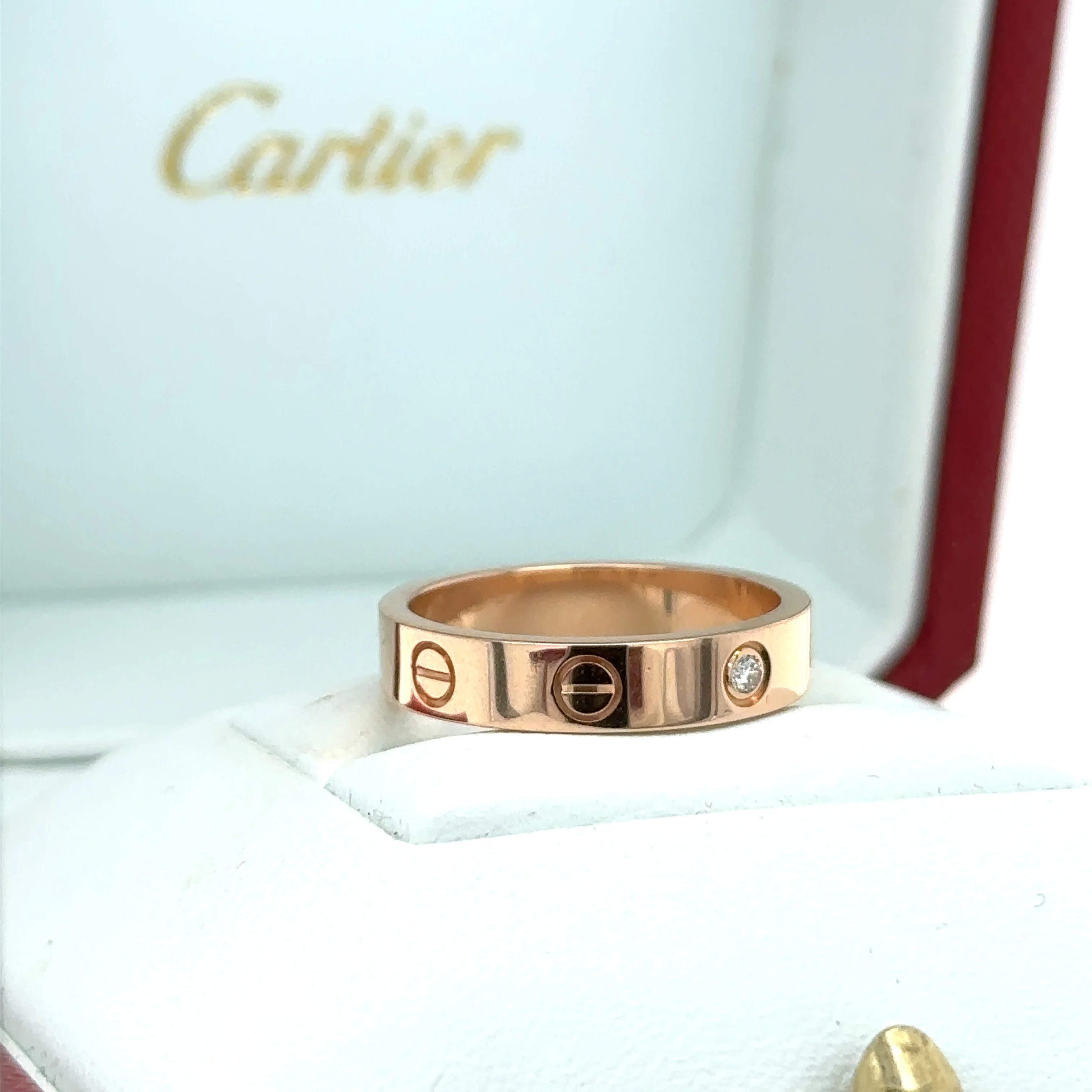 Cartier Love Wedding Band 1 Diamond - Image 5