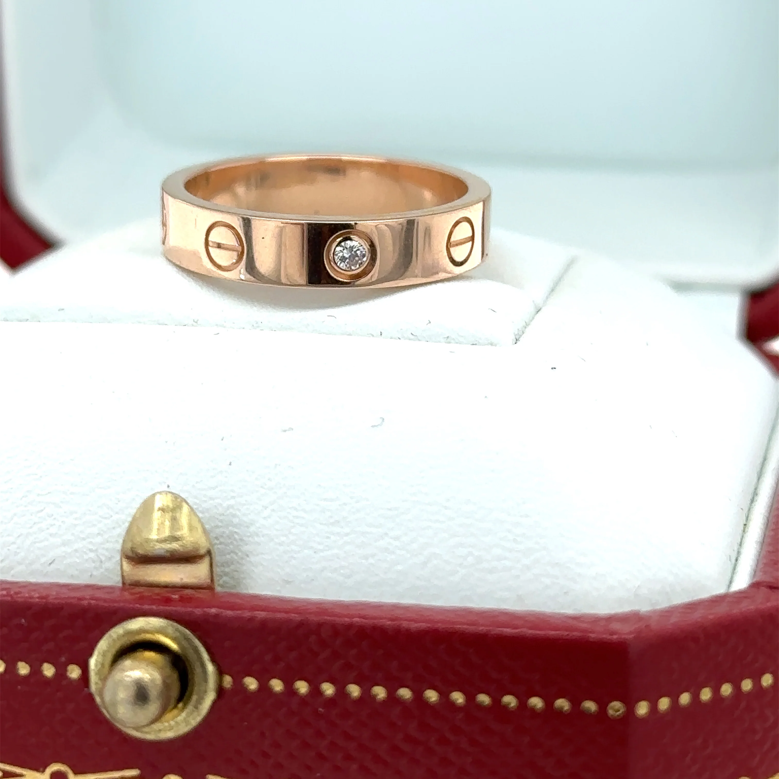 Cartier Love Wedding Band 1 Diamond - Image 6