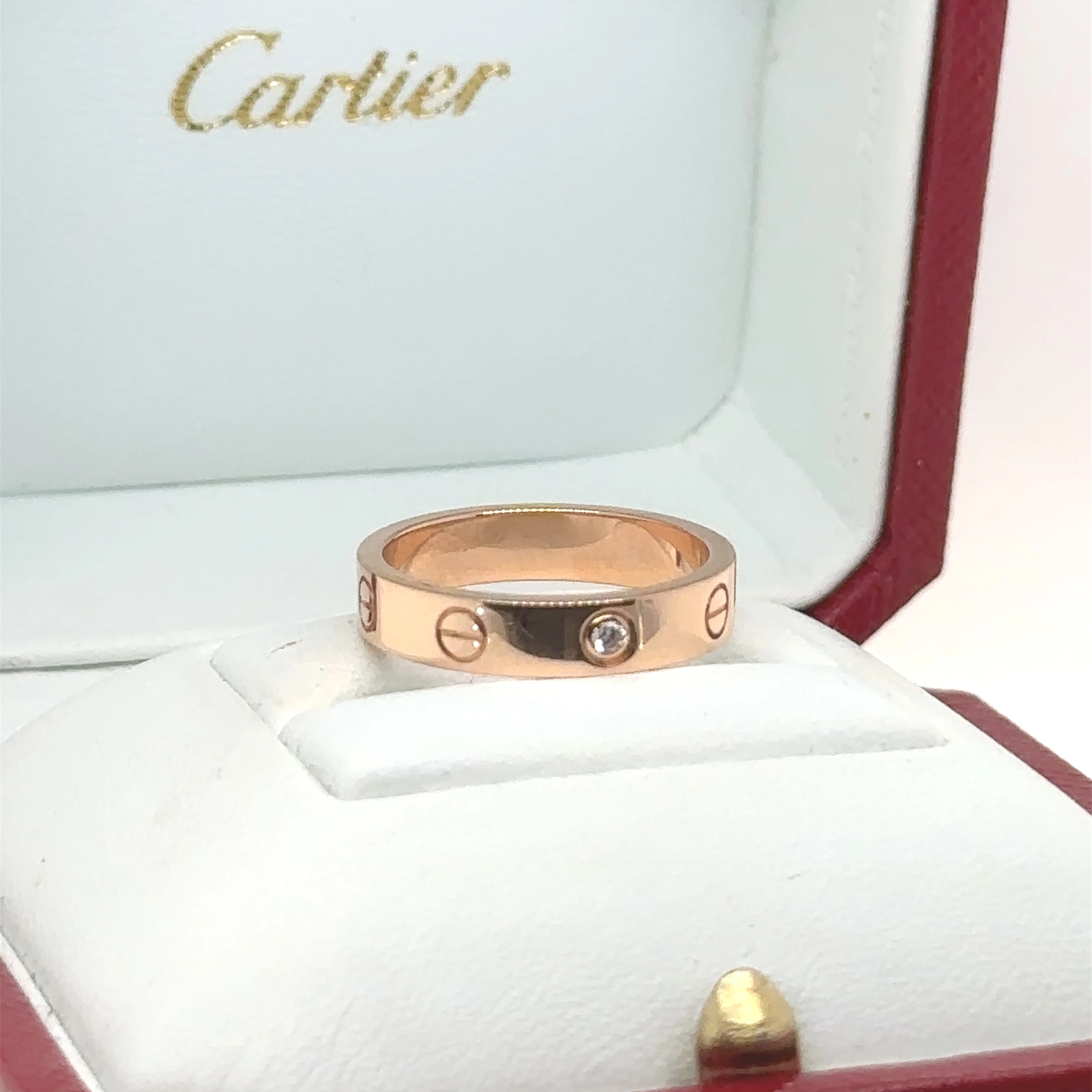 Cartier Love Wedding Band 1 Diamond - Image 8