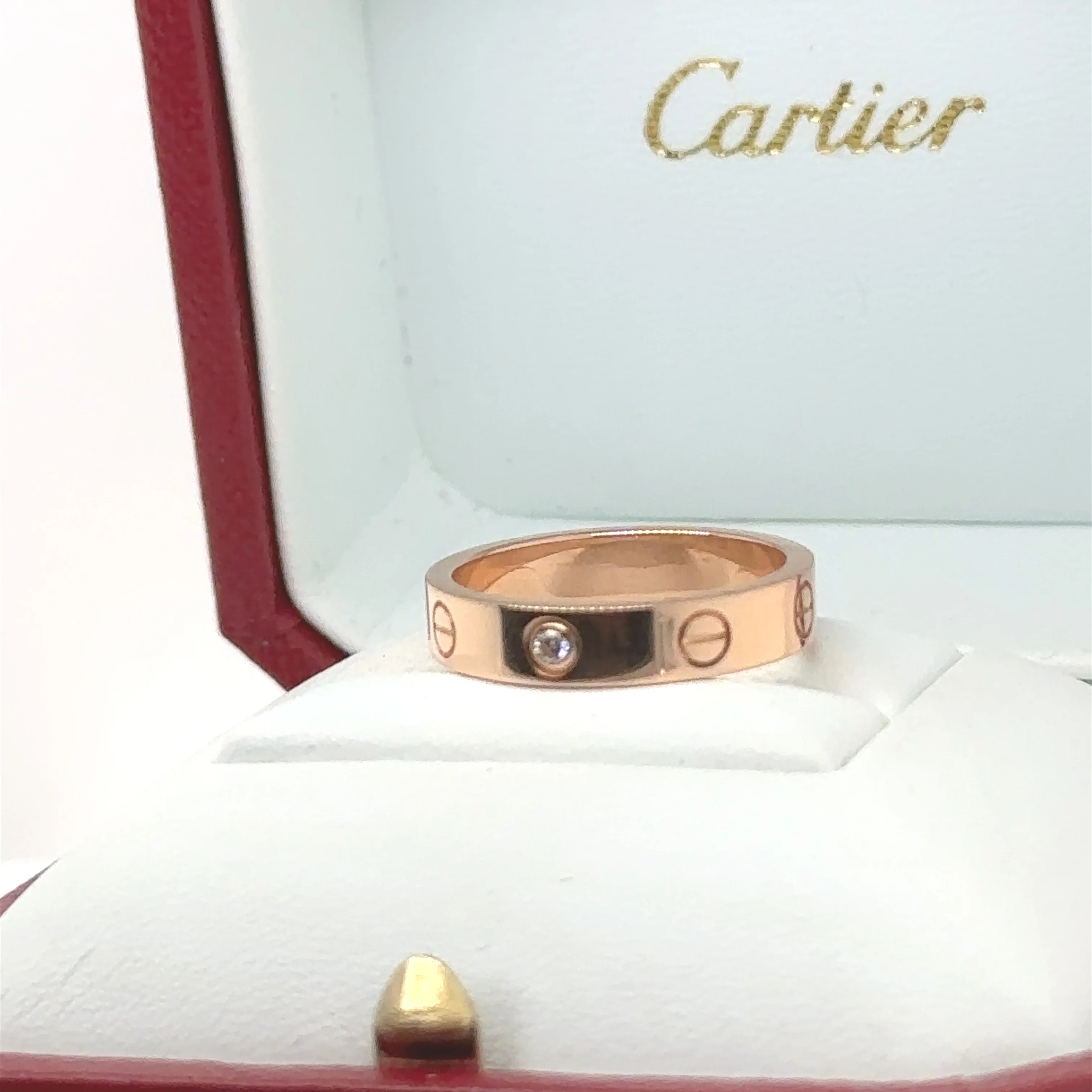 Cartier Love Wedding Band 1 Diamond - Image 9