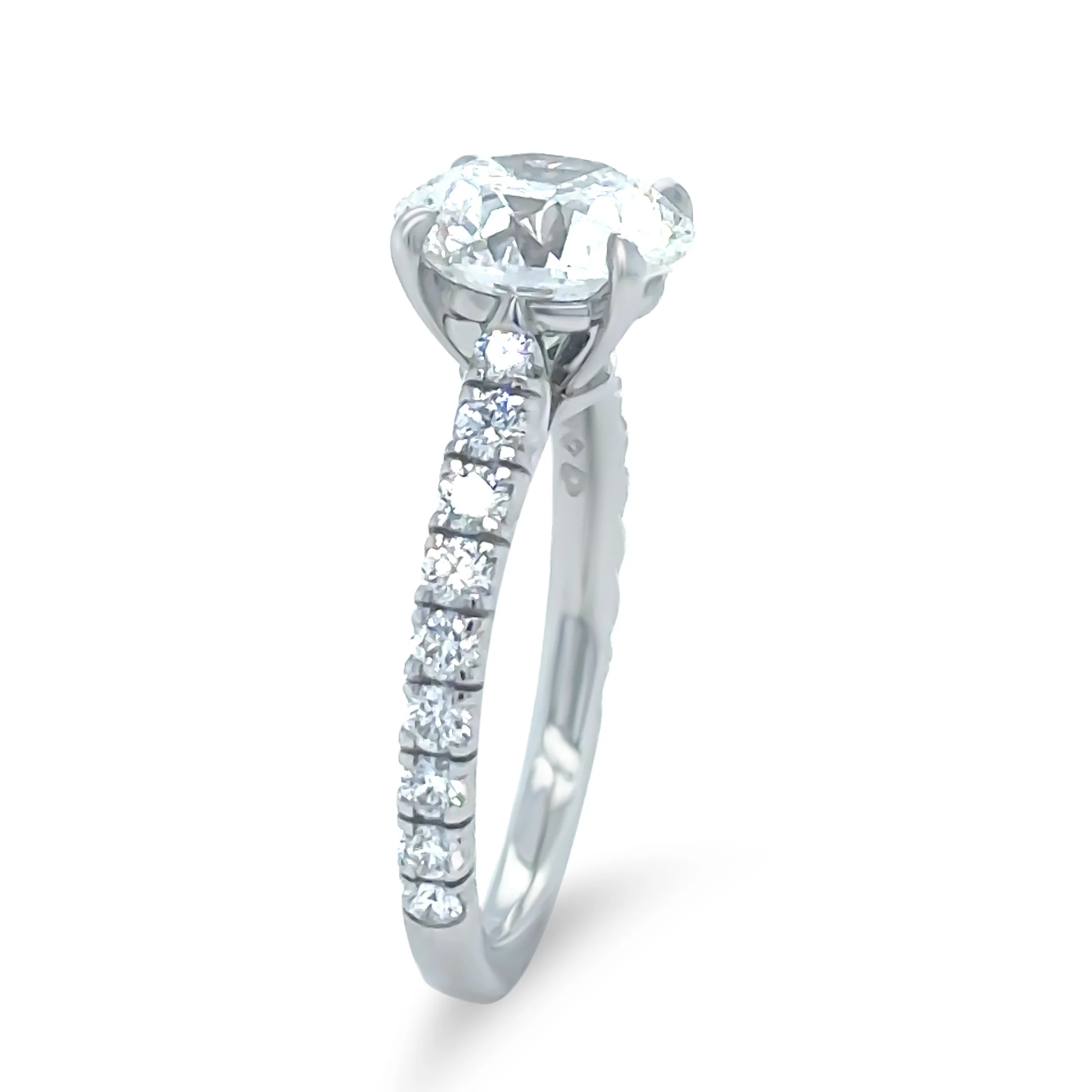Cartier Platinum Diamond Engagement Ring 3.43ct 5.5g - Image 11