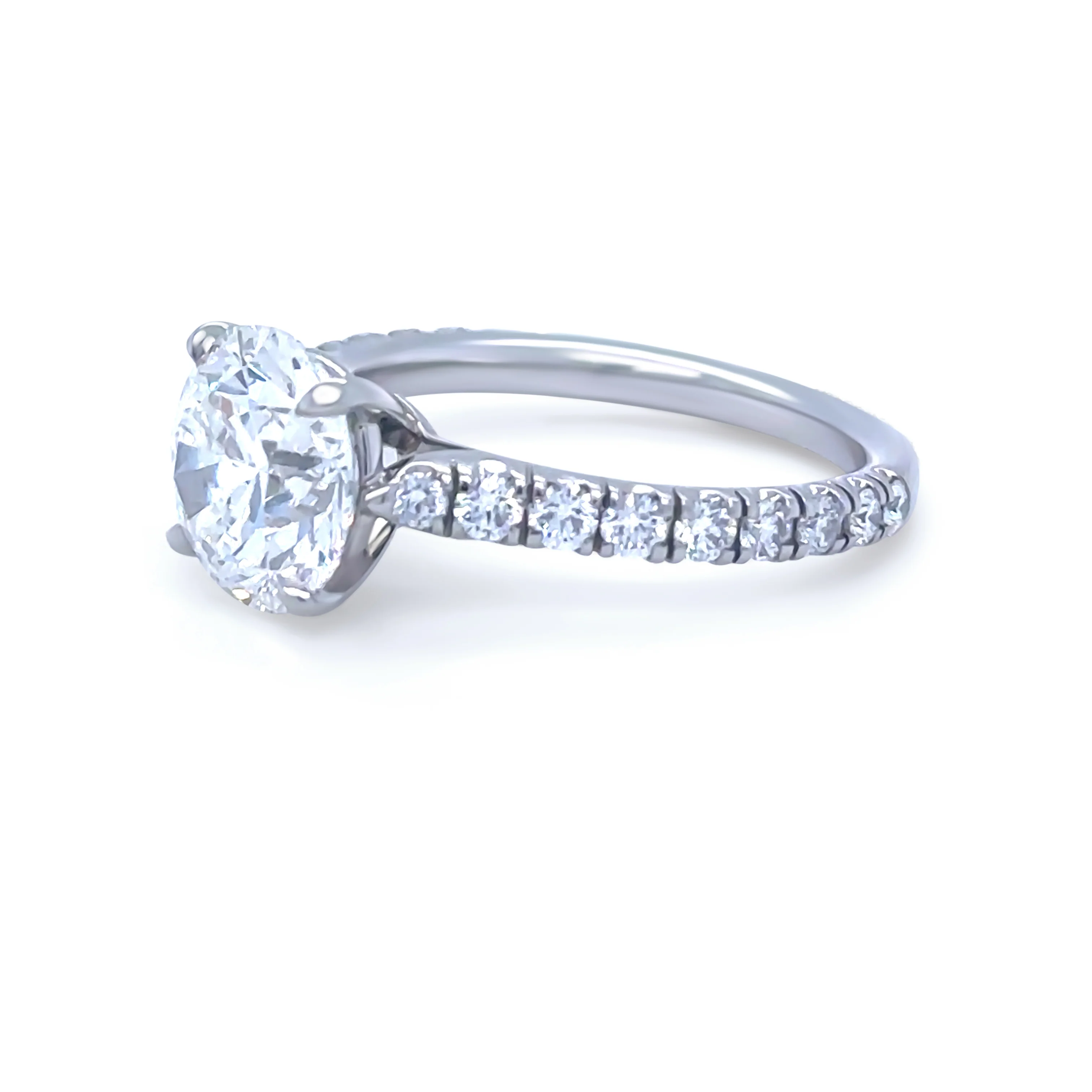 Cartier Platinum Diamond Engagement Ring 3.43ct 5.5g - Image 2