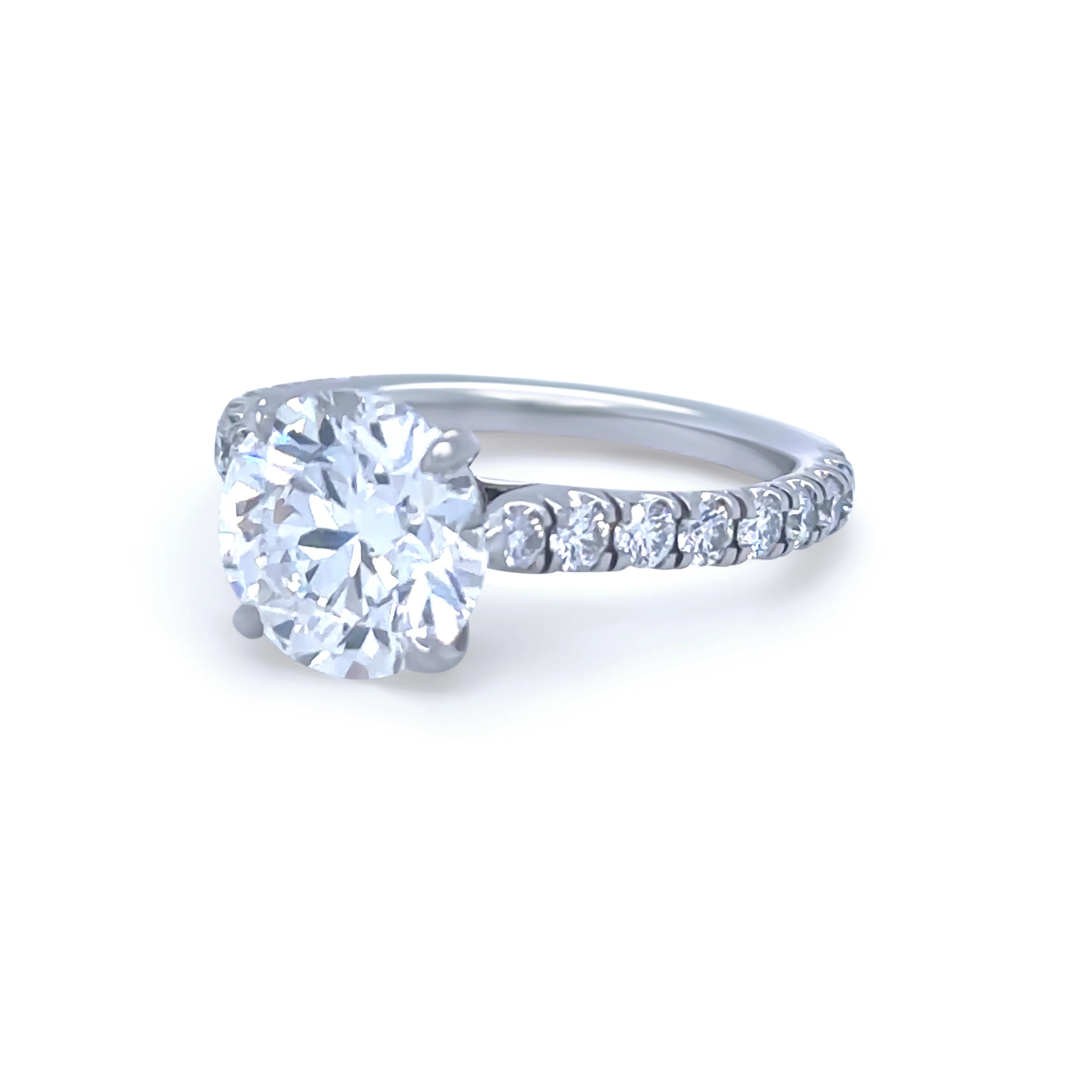 Cartier Platinum Diamond Engagement Ring 3.43ct 5.5g - Image 3
