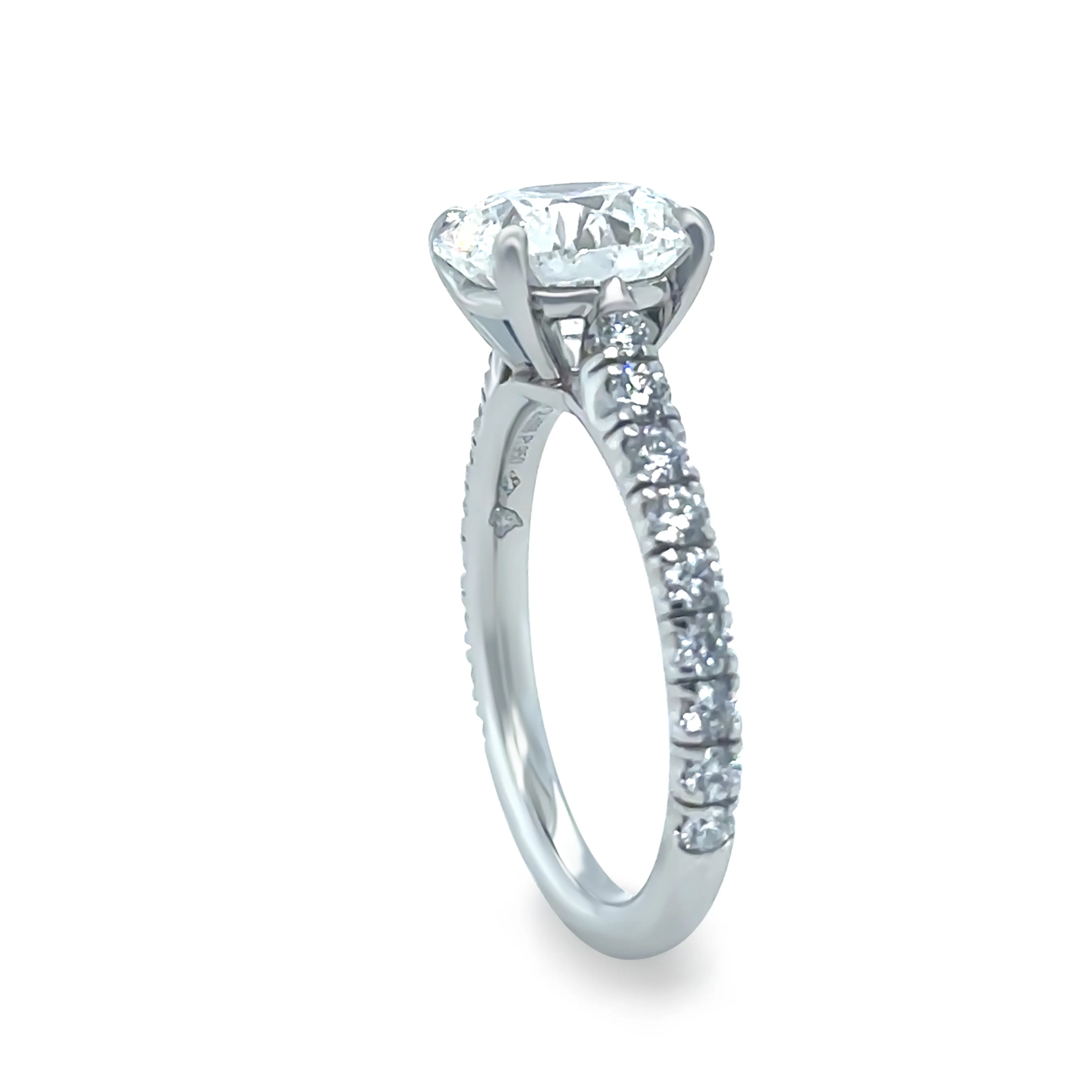Cartier Platinum Diamond Engagement Ring 3.43ct 5.5g - Image 8