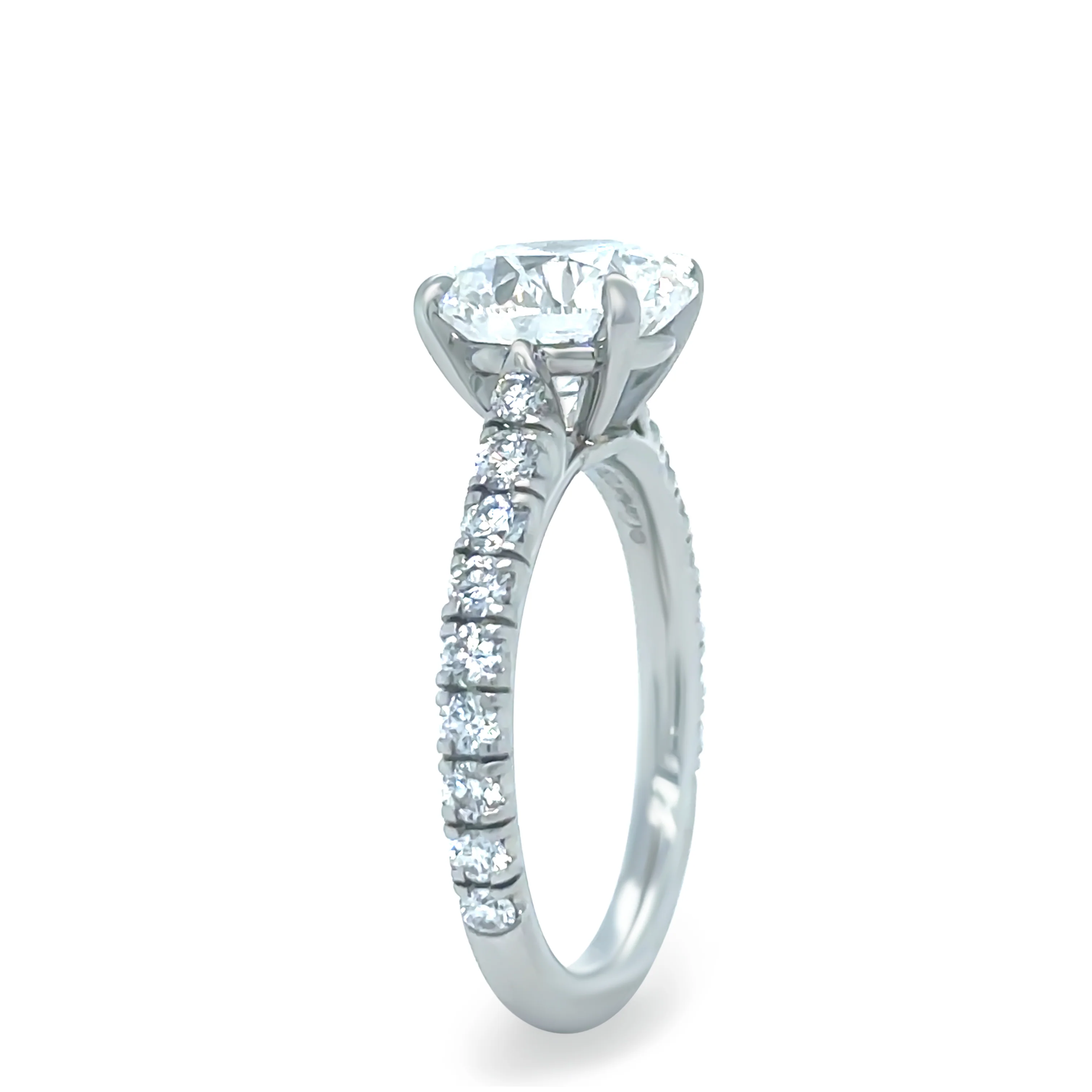 Cartier Platinum Diamond Engagement Ring 3.43ct 5.5g - Image 9
