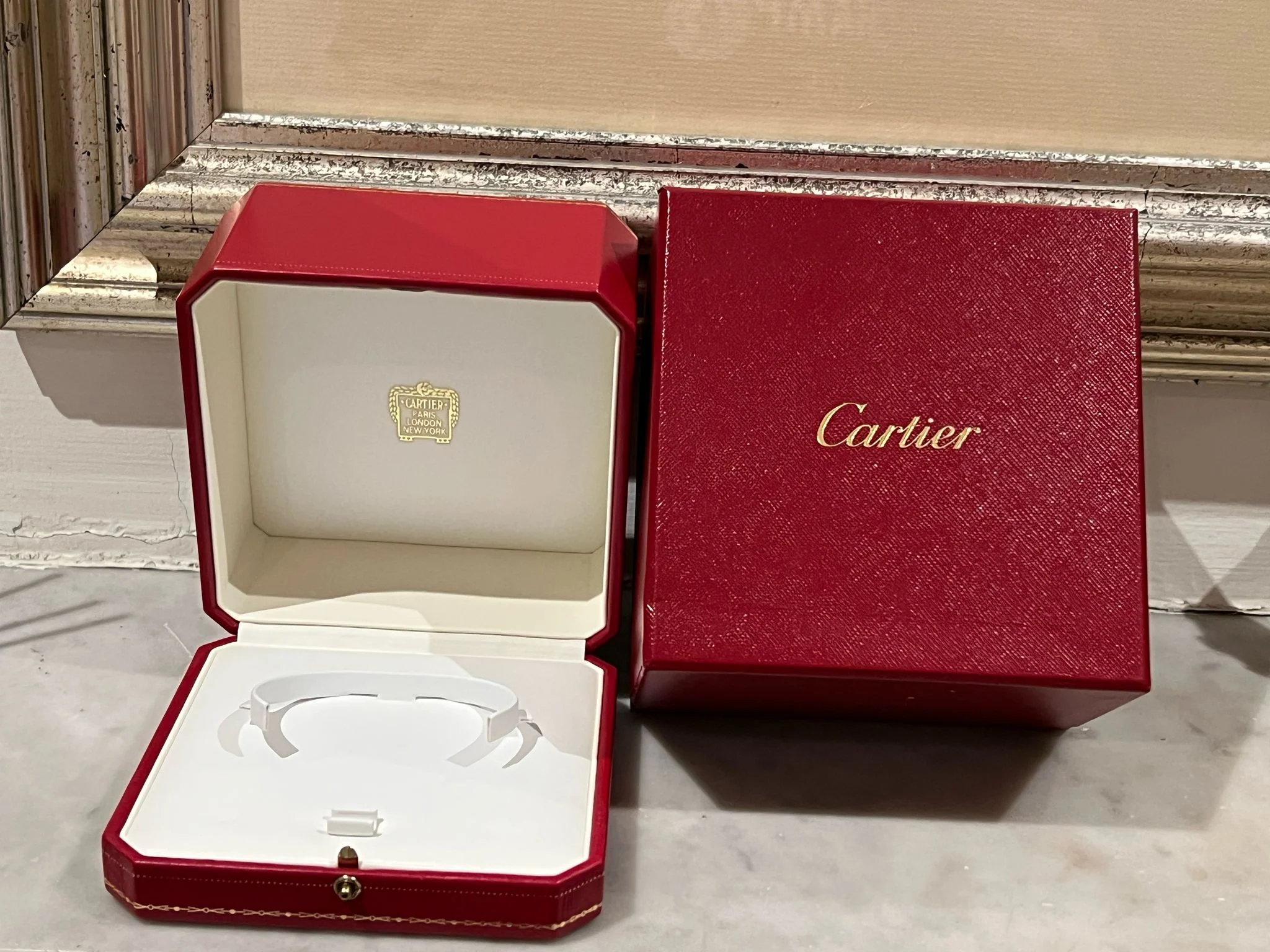 Cartier Rare 1980s 18ct White Gold Menotte Handcuff Bracelet 60.28g - Image 11