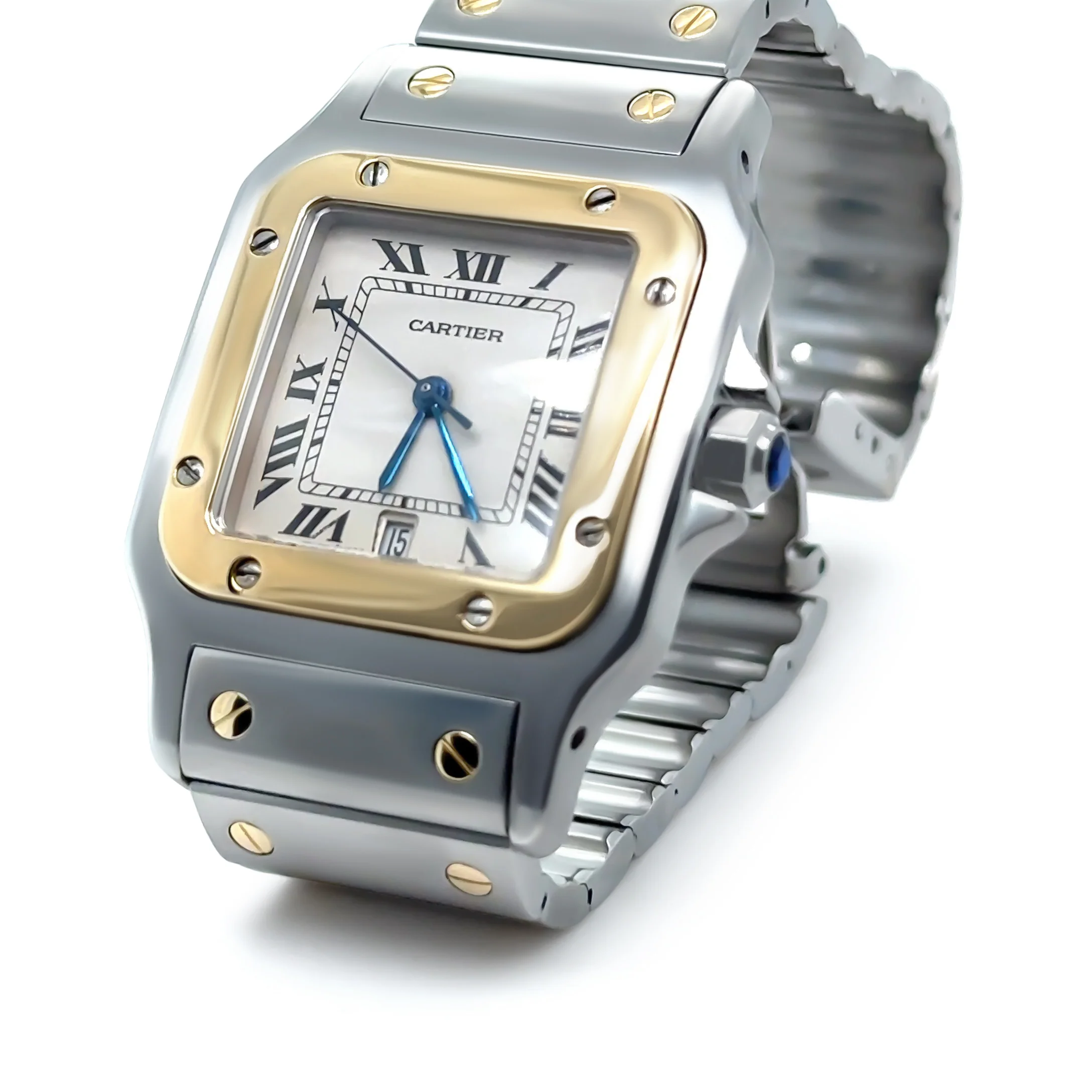 Cartier Santos Galbée Quartz Two-Tone Watch - Image 2
