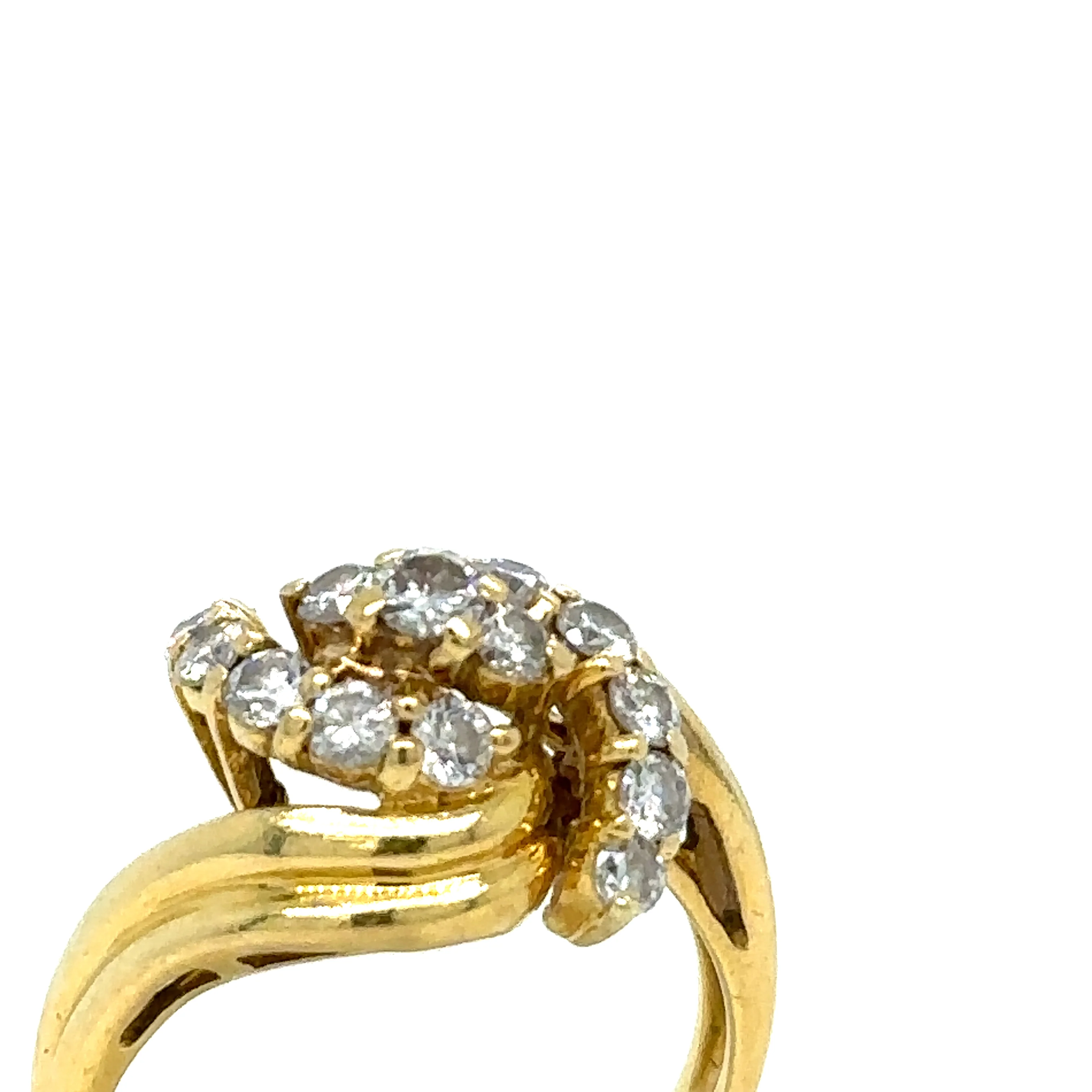 Cerrone 18ct Yellow Gold Diamond Cluster Ring 0.80ct - Image 5