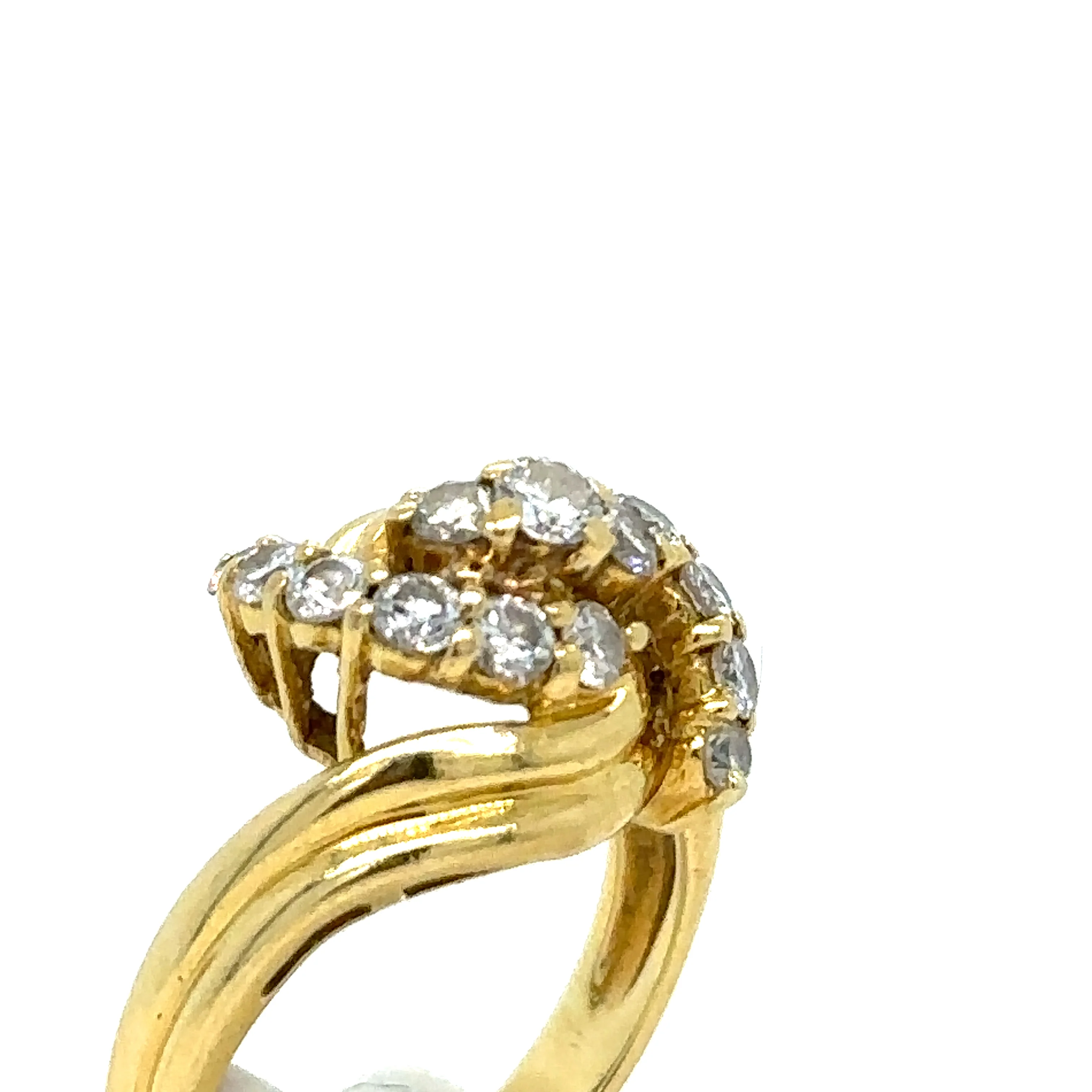 Cerrone 18ct Yellow Gold Diamond Cluster Ring 0.80ct - Image 6